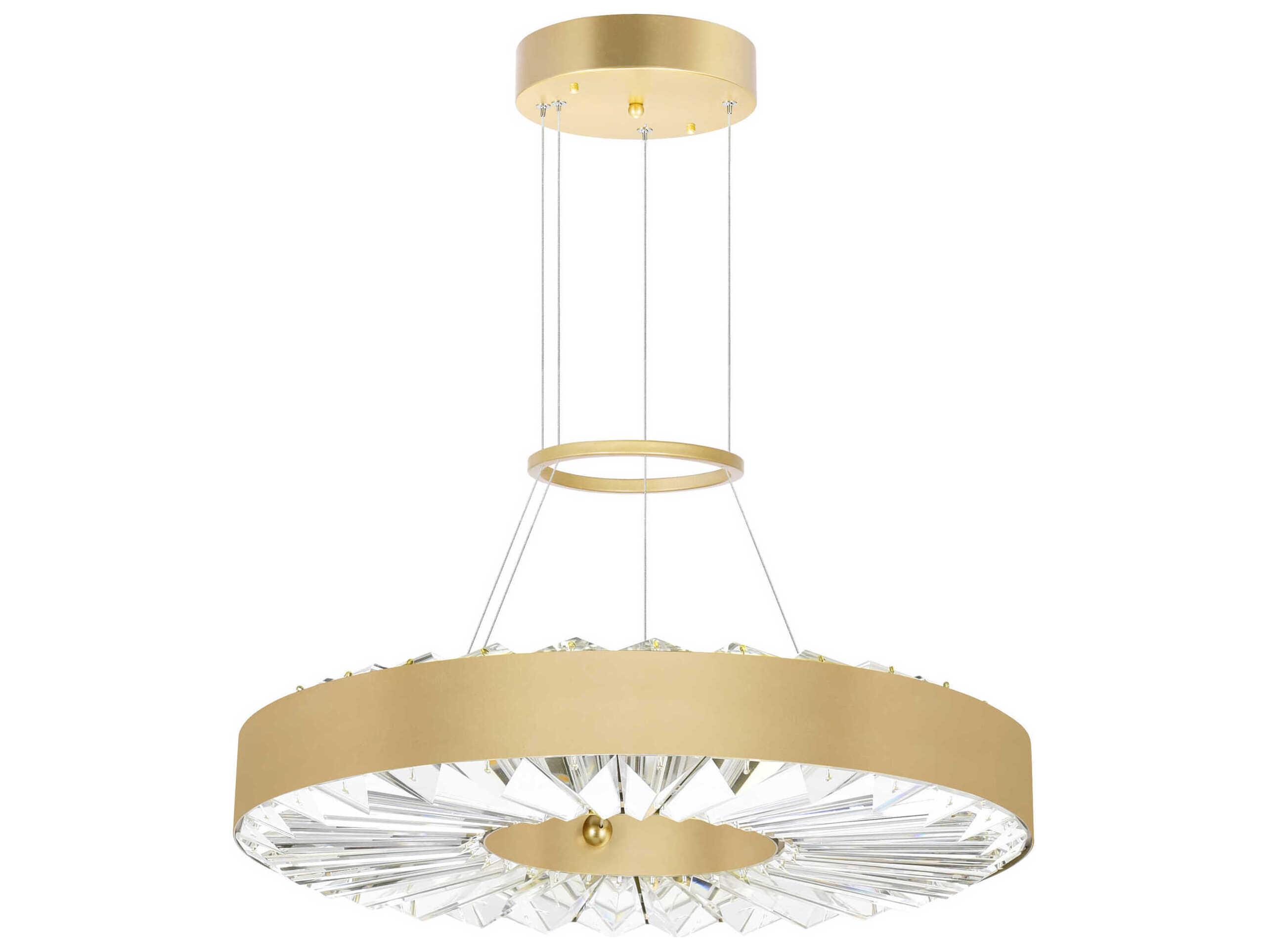 CWI Lighting Bjoux Sun Gold Round Pendant