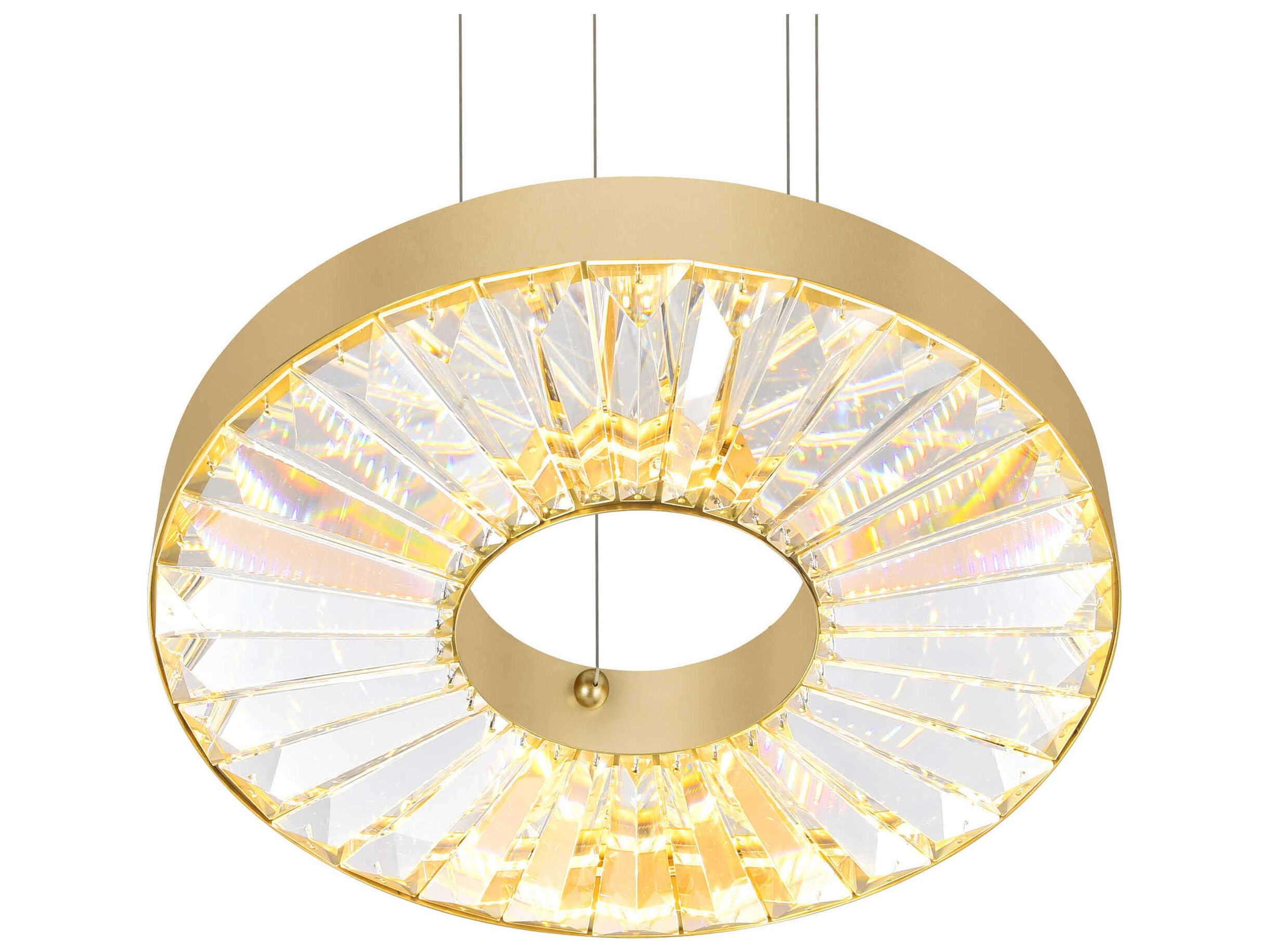 CWI Lighting Bjoux Sun Gold Round Pendant