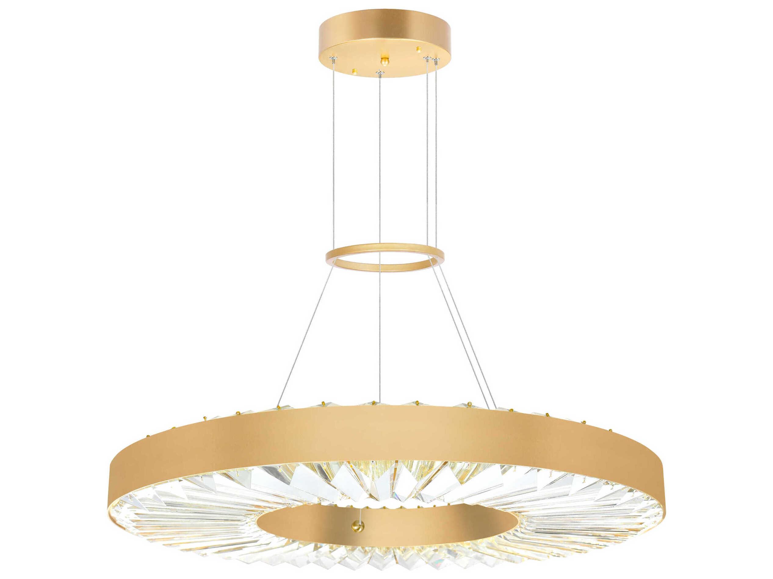 CWI Lighting Bjoux Sun Gold Round Pendant