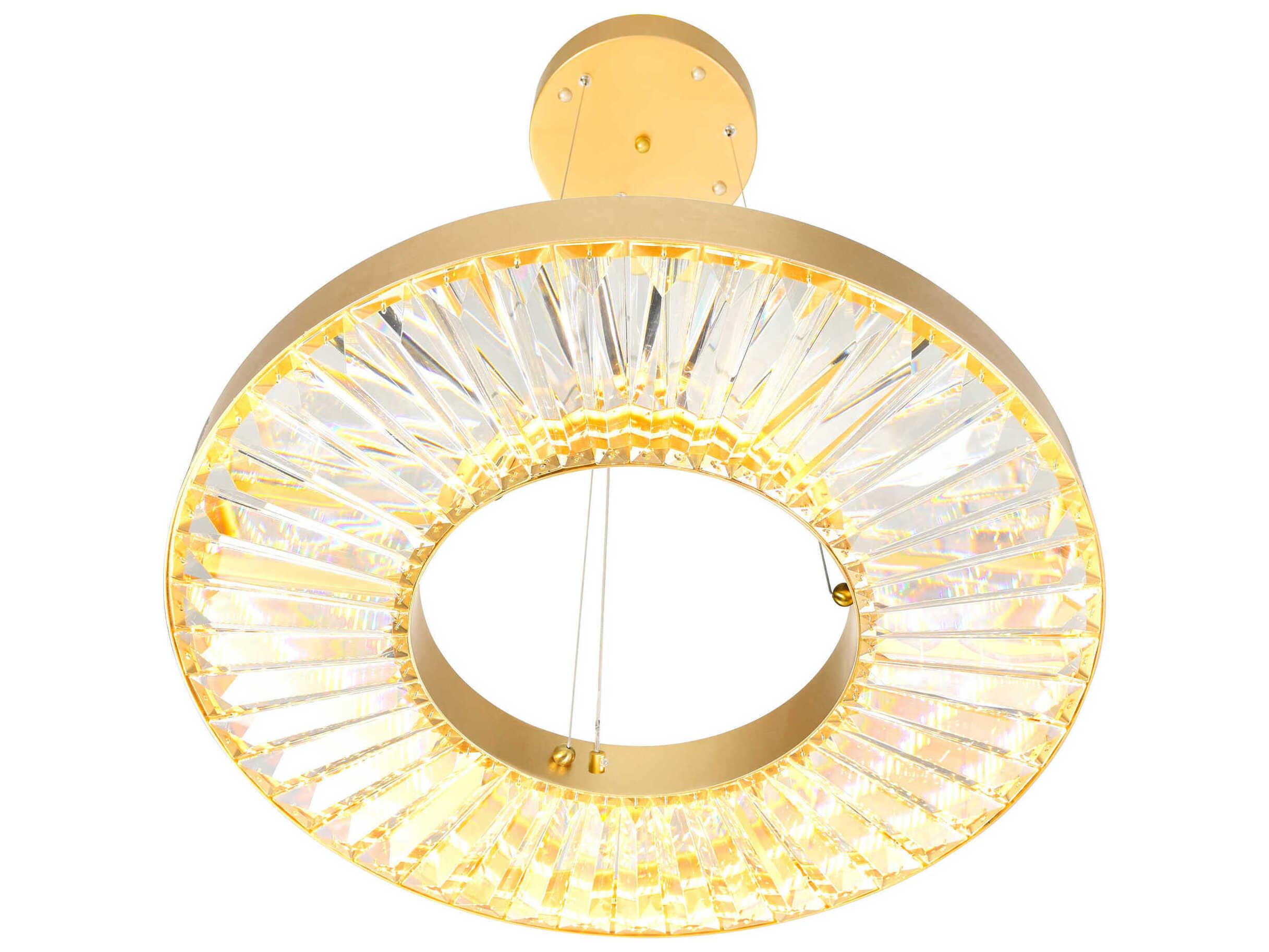 CWI Lighting Bjoux Sun Gold Round Pendant