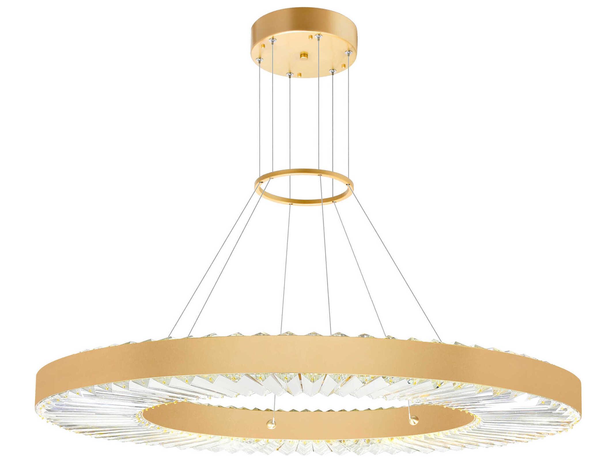 CWI Lighting Bjoux Sun Gold Round Pendant