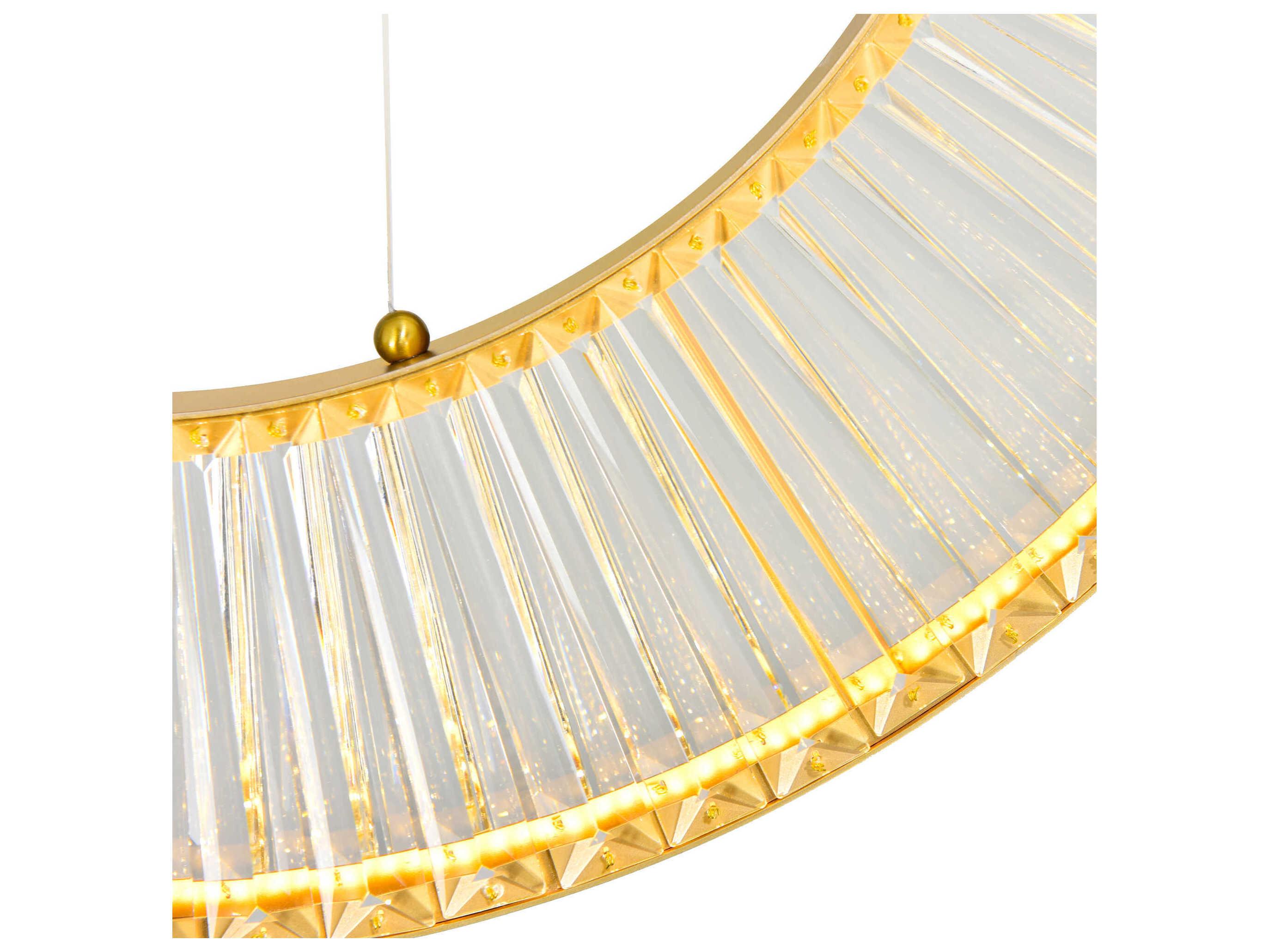 CWI Lighting Bjoux Sun Gold Round Pendant