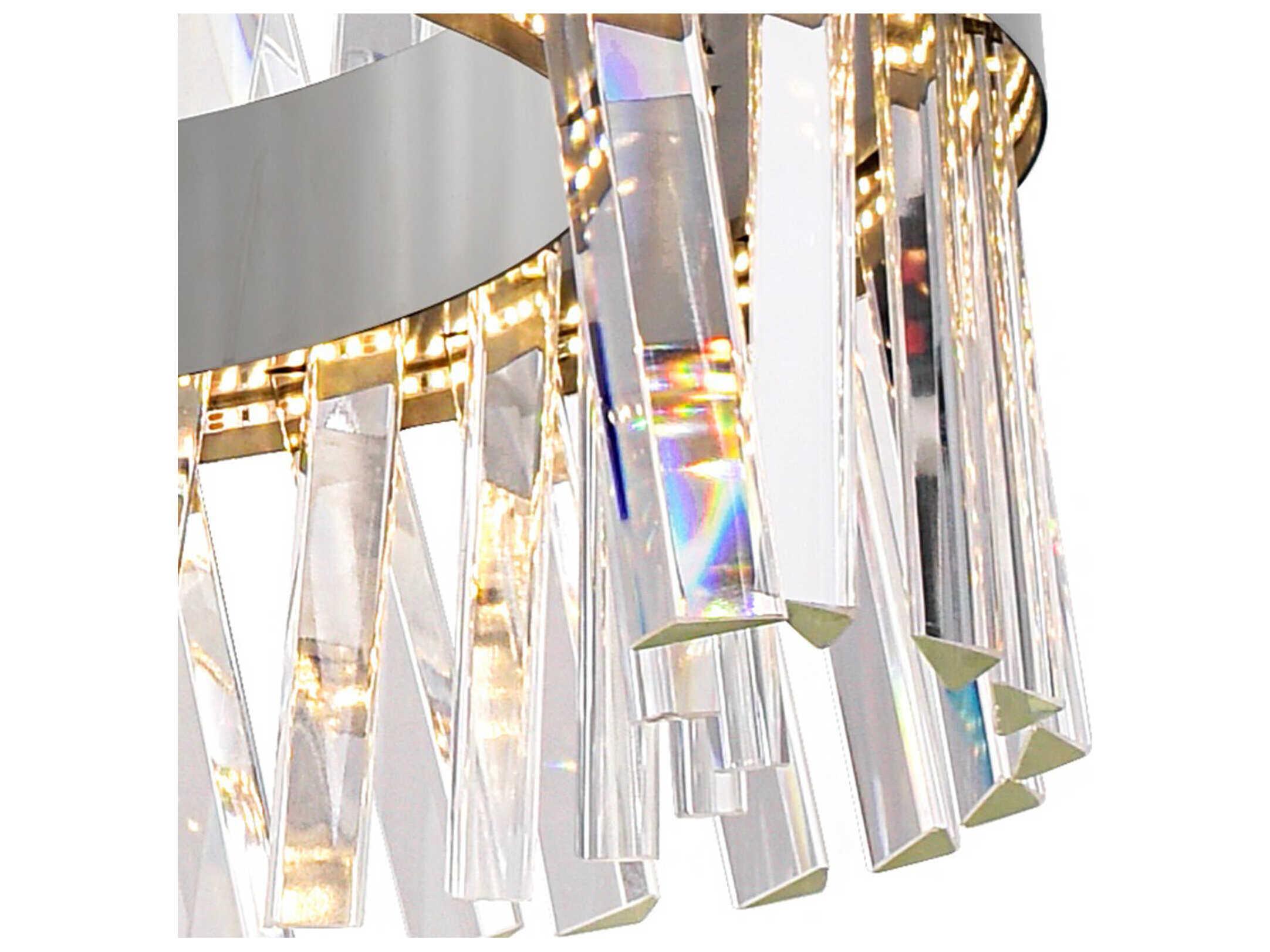 CWI Lighting Glace Chrome Round Pendant