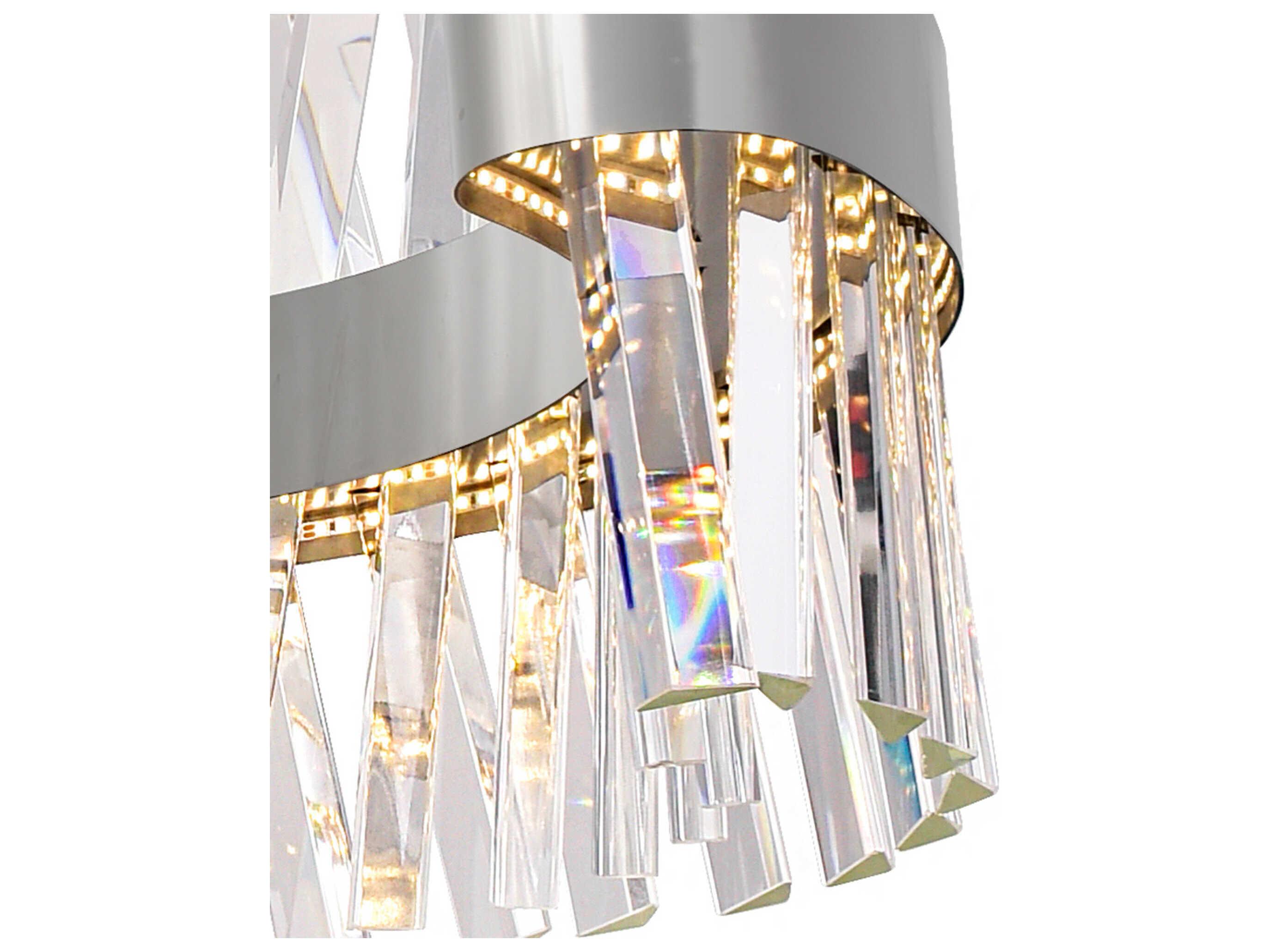 CWI Lighting Glace Chrome Round Pendant