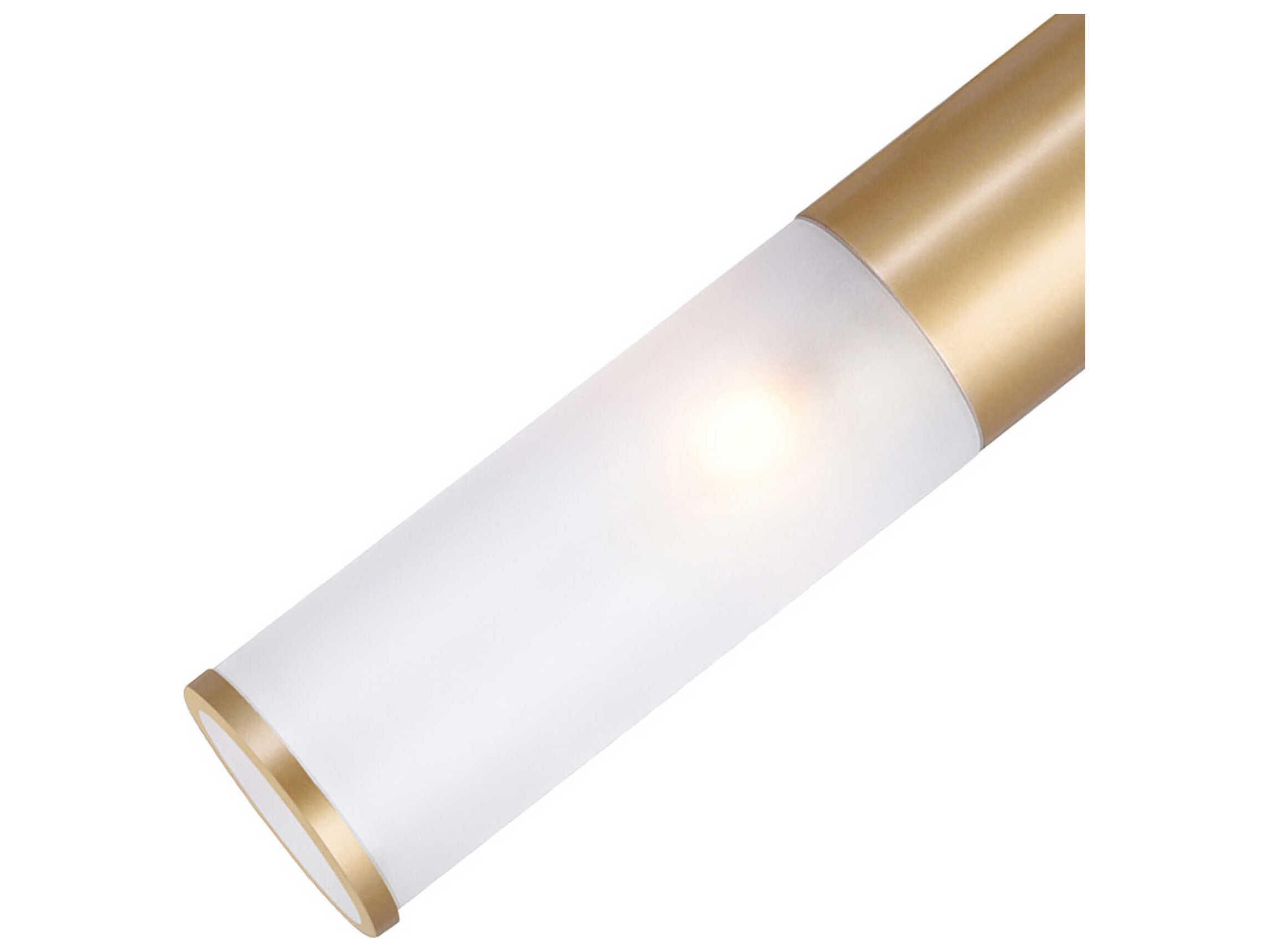 CWI Lighting Pipes 1-Light Sun Gold Cylinder Mini Pendant
