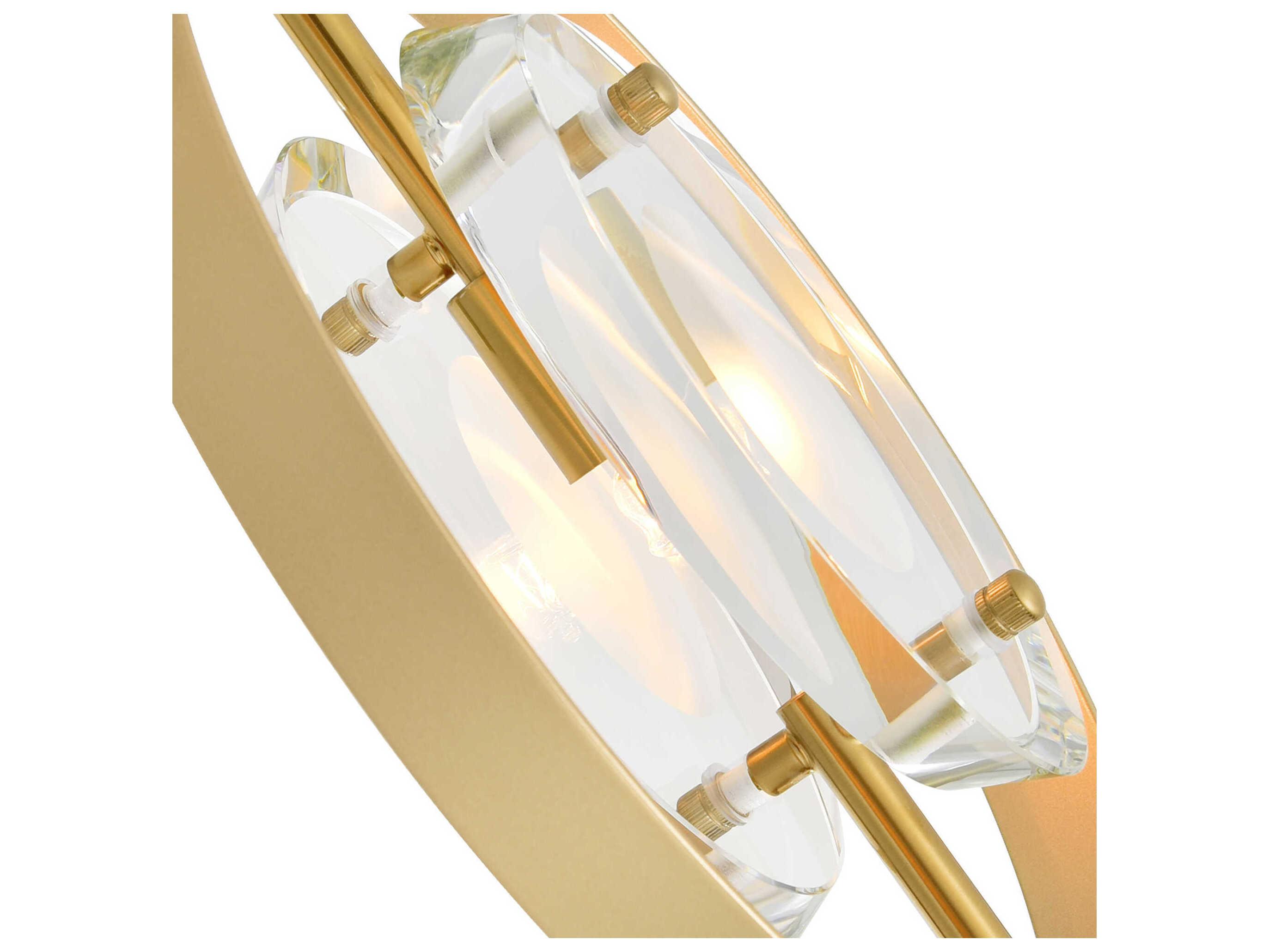 CWI Lighting Iris 6-Light Sun Gold Pendant