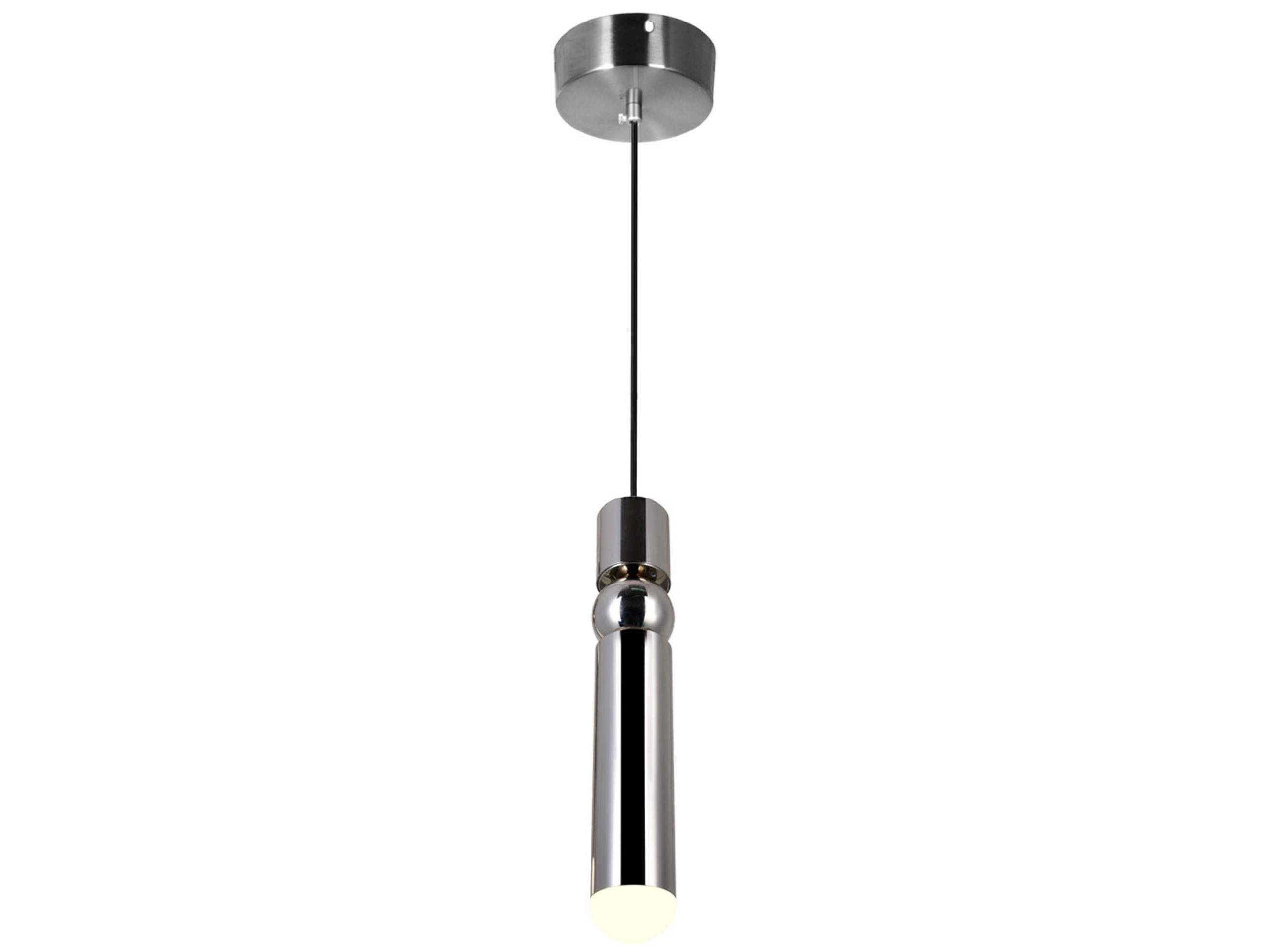 CWI Lighting Chime Polished Nickel Linear Mini Pendant