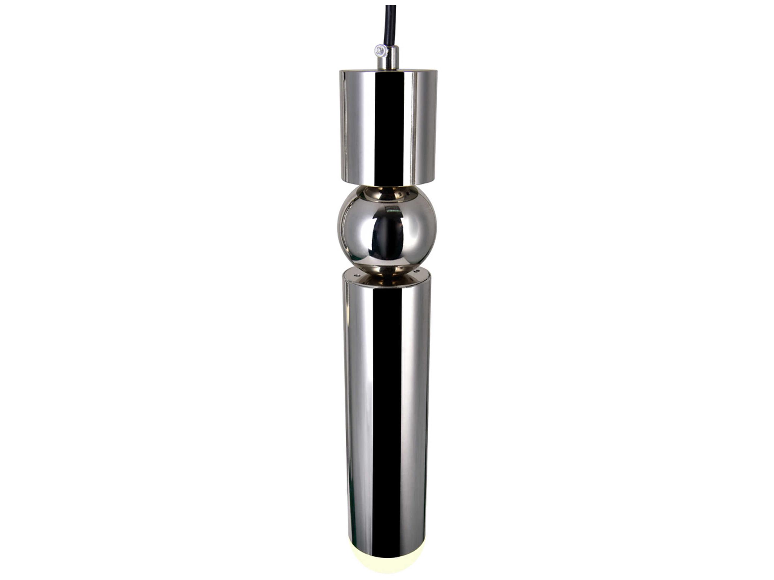CWI Lighting Chime Polished Nickel Linear Mini Pendant