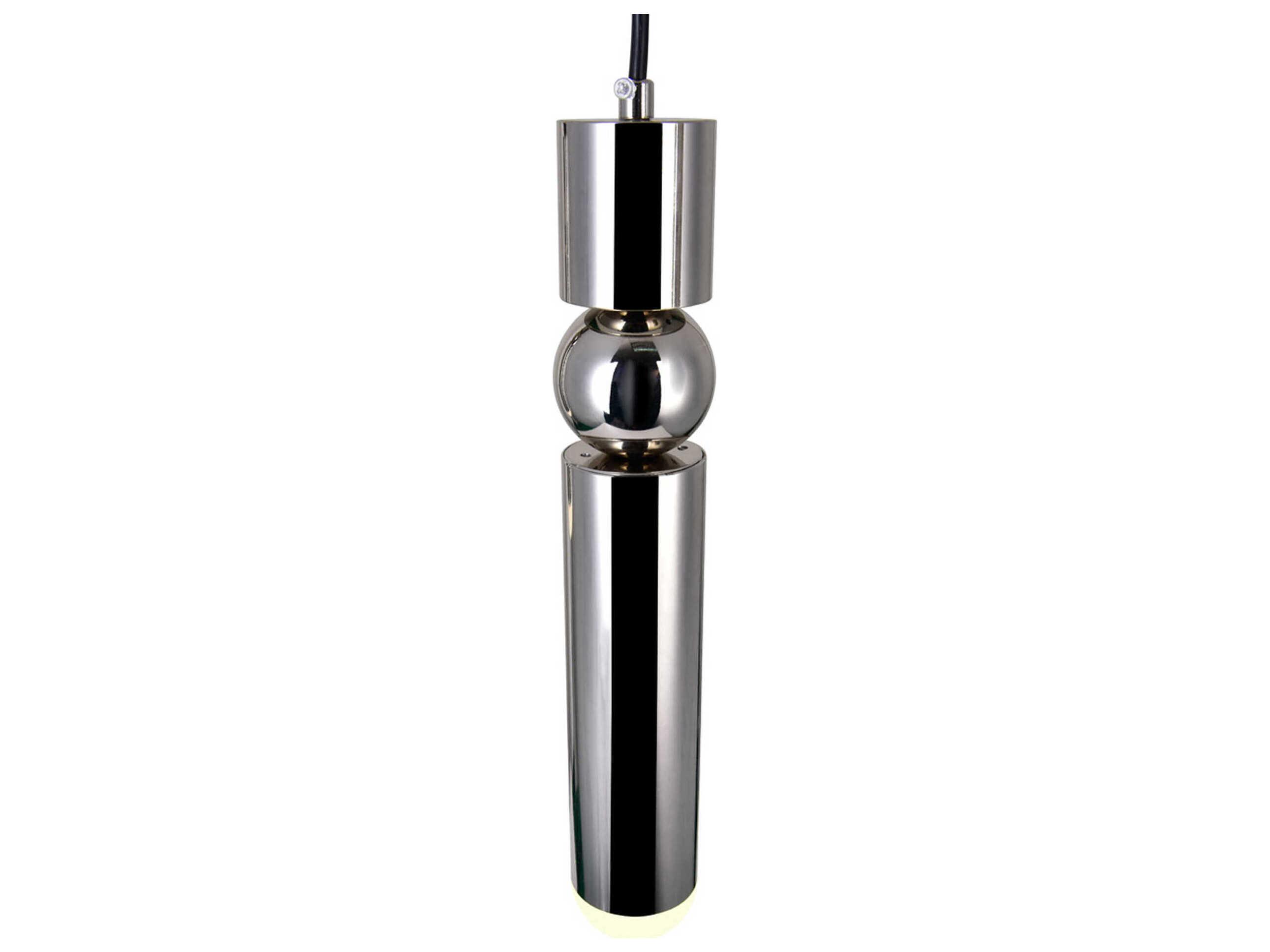 CWI Lighting Chime Polished Nickel Linear Mini Pendant