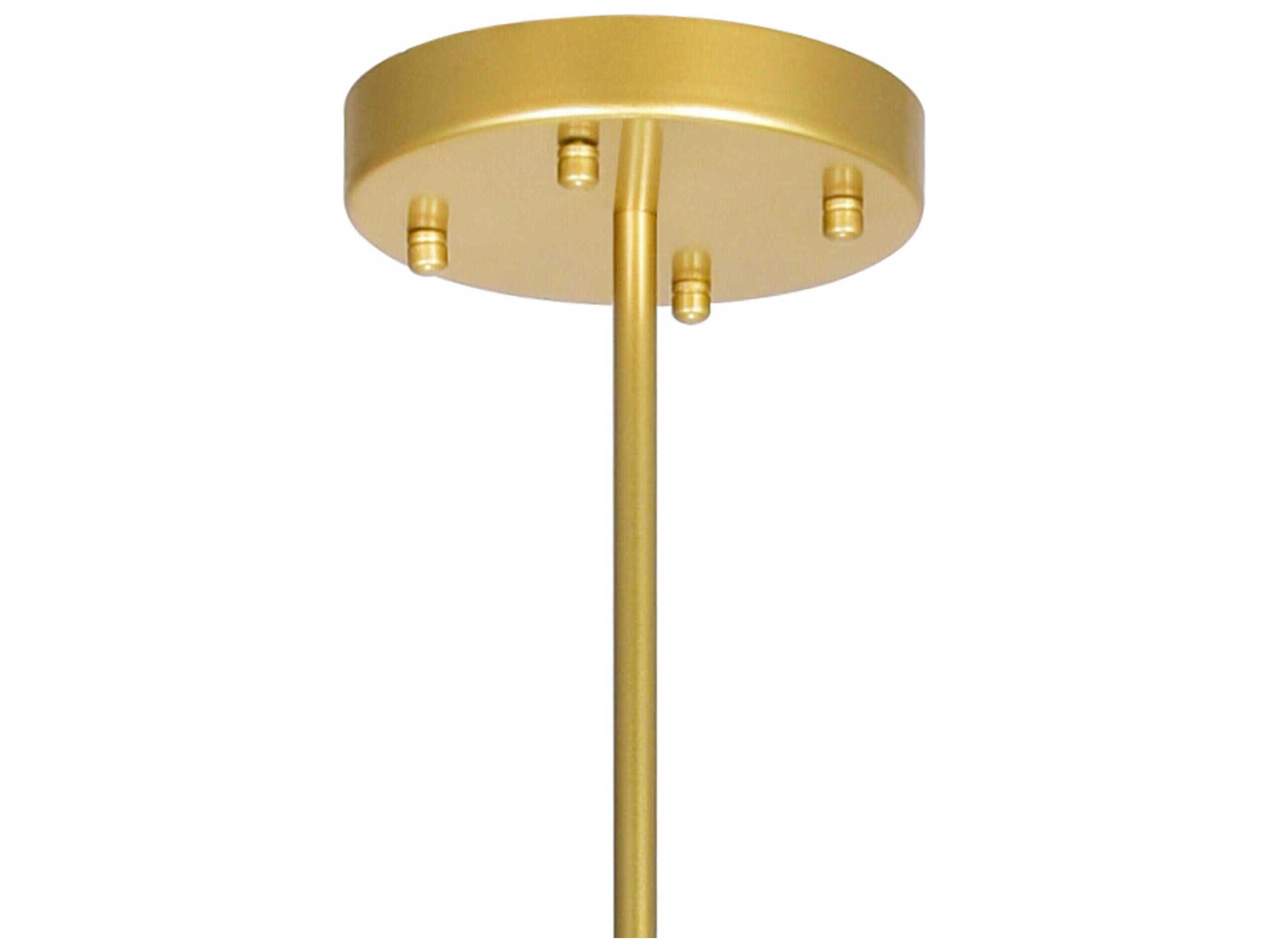 CWI Lighting Compass 10-Light Medallion Gold Globe Chandelier