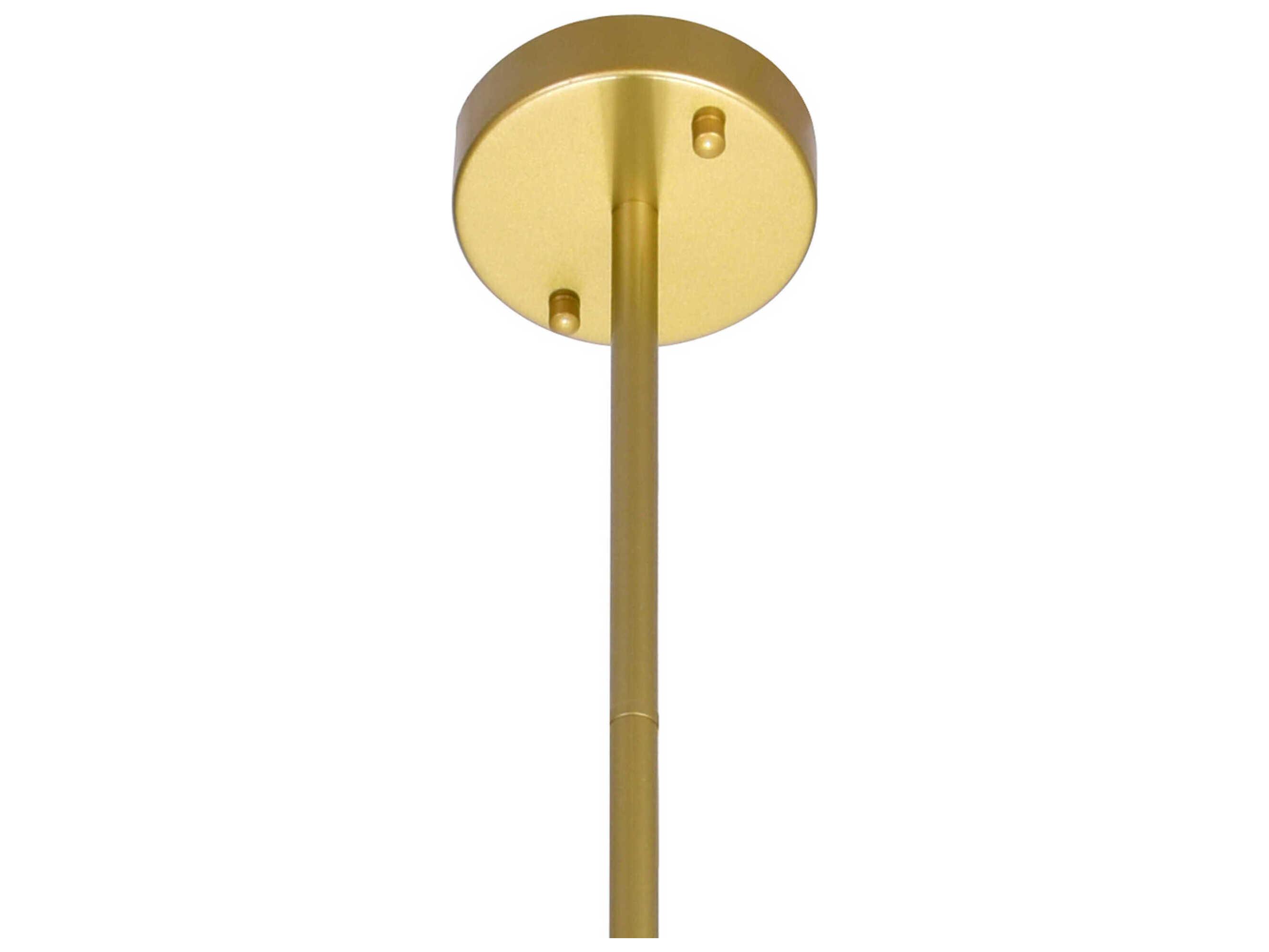 CWI Lighting Tourch 7-Light Medallion Gold Globe Chandelier