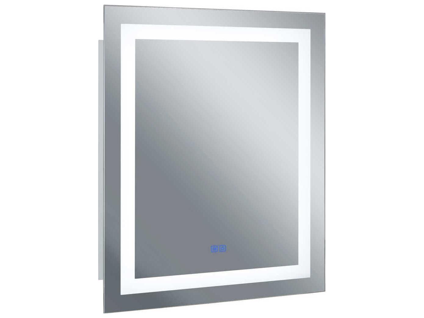 CWI Lighting Abril White Square Wall Mirror