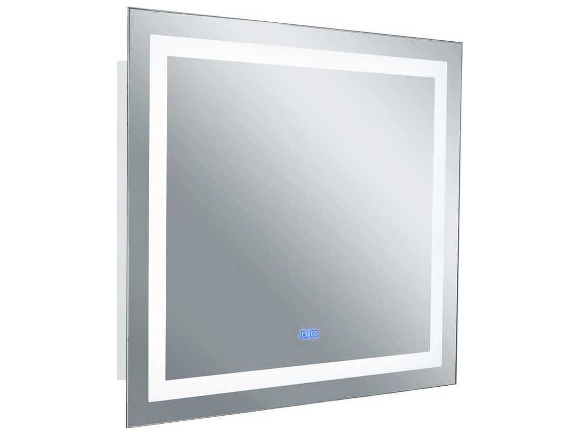 CWI Lighting Abril White Rectangular Wall Mirror