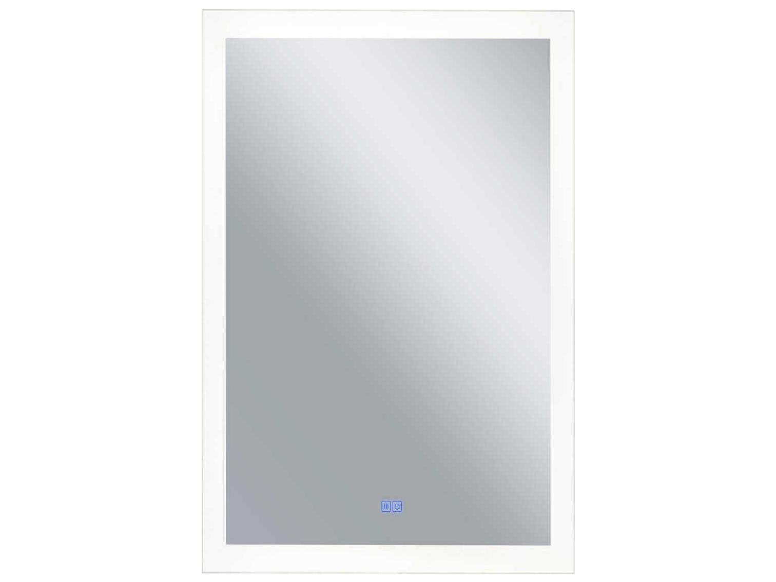 CWI Lighting Abigail White Rectangular Wall Mirror