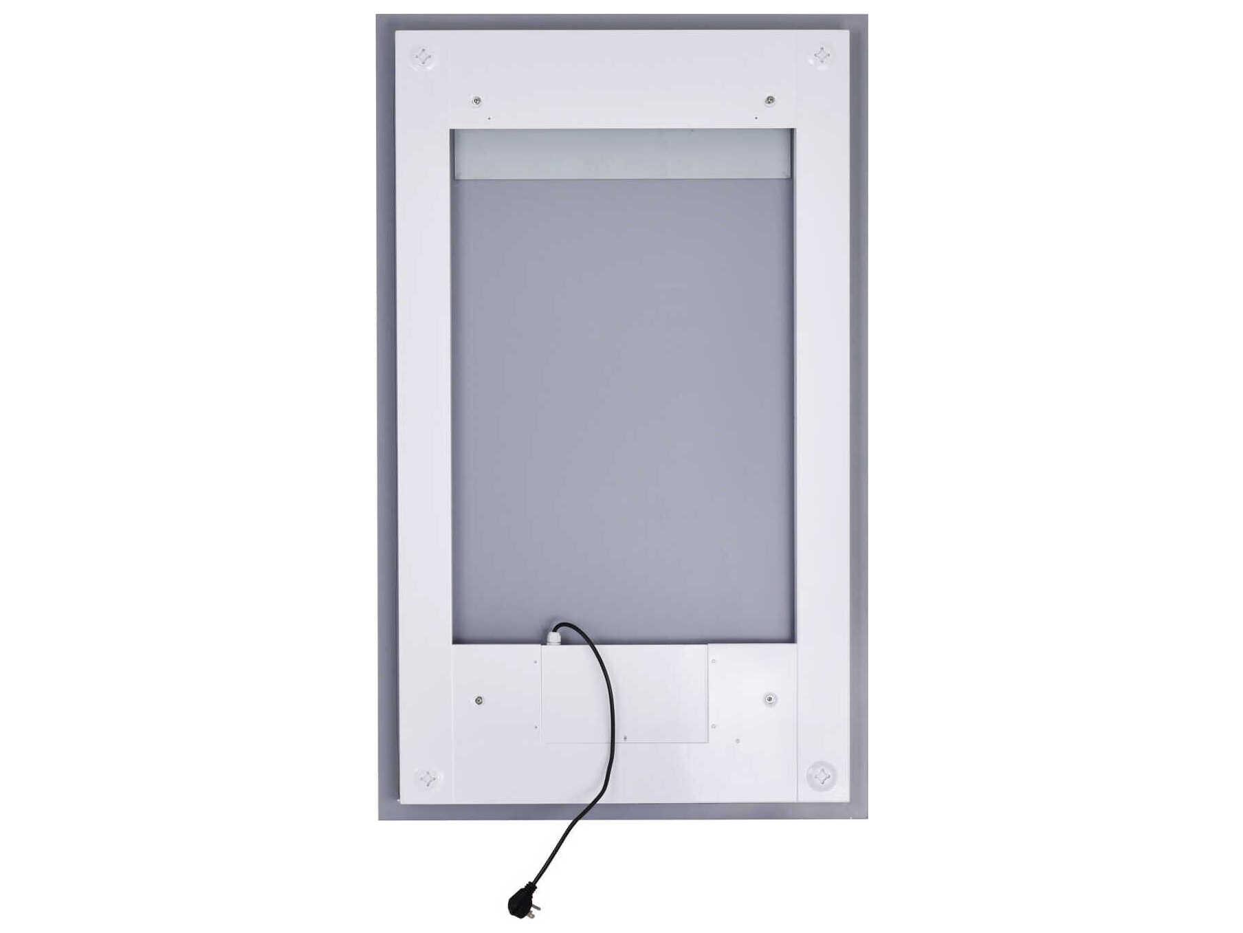 CWI Lighting Abigail White Rectangular Wall Mirror