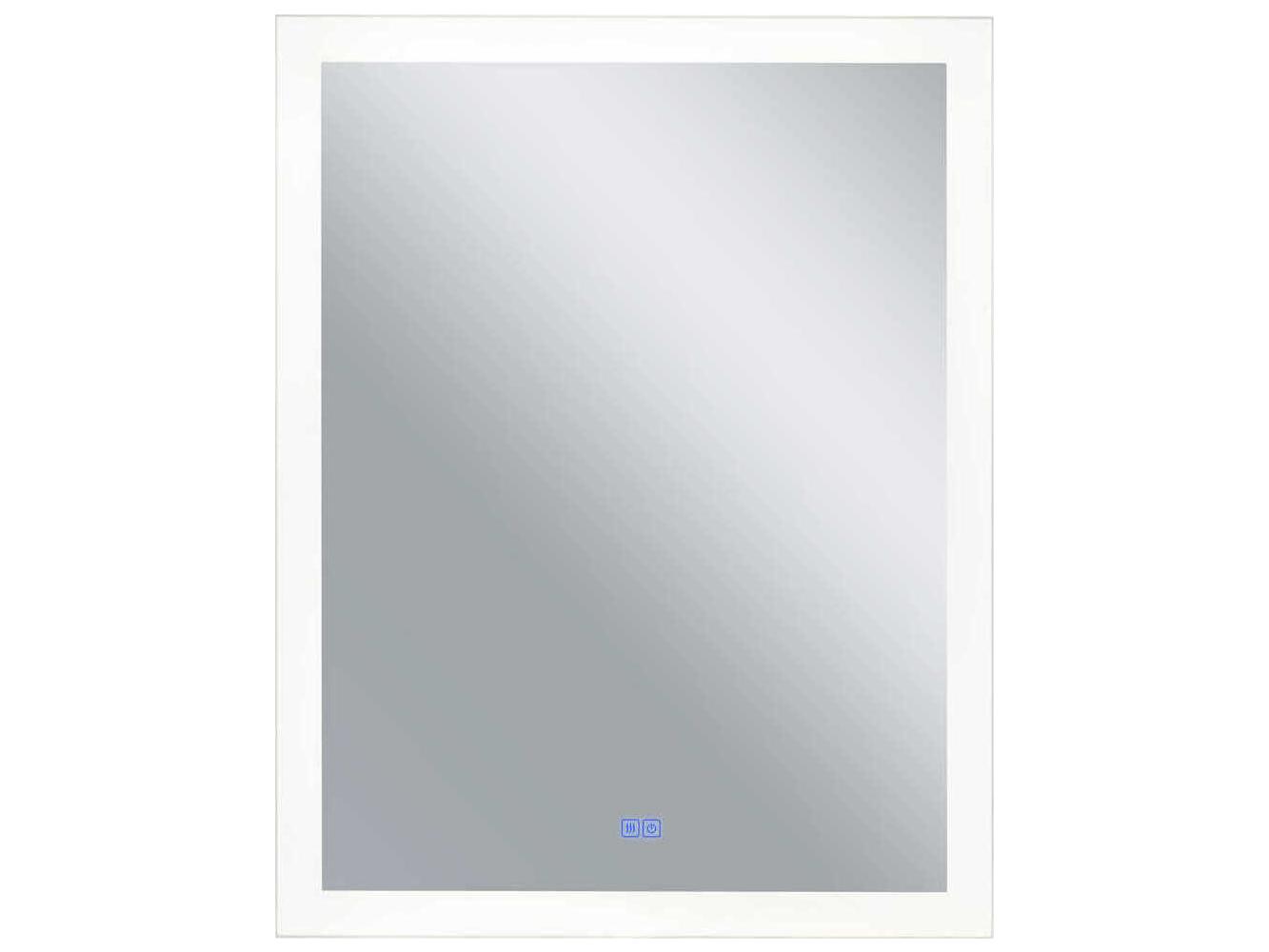 CWI Lighting Abigail White Rectangular Wall Mirror