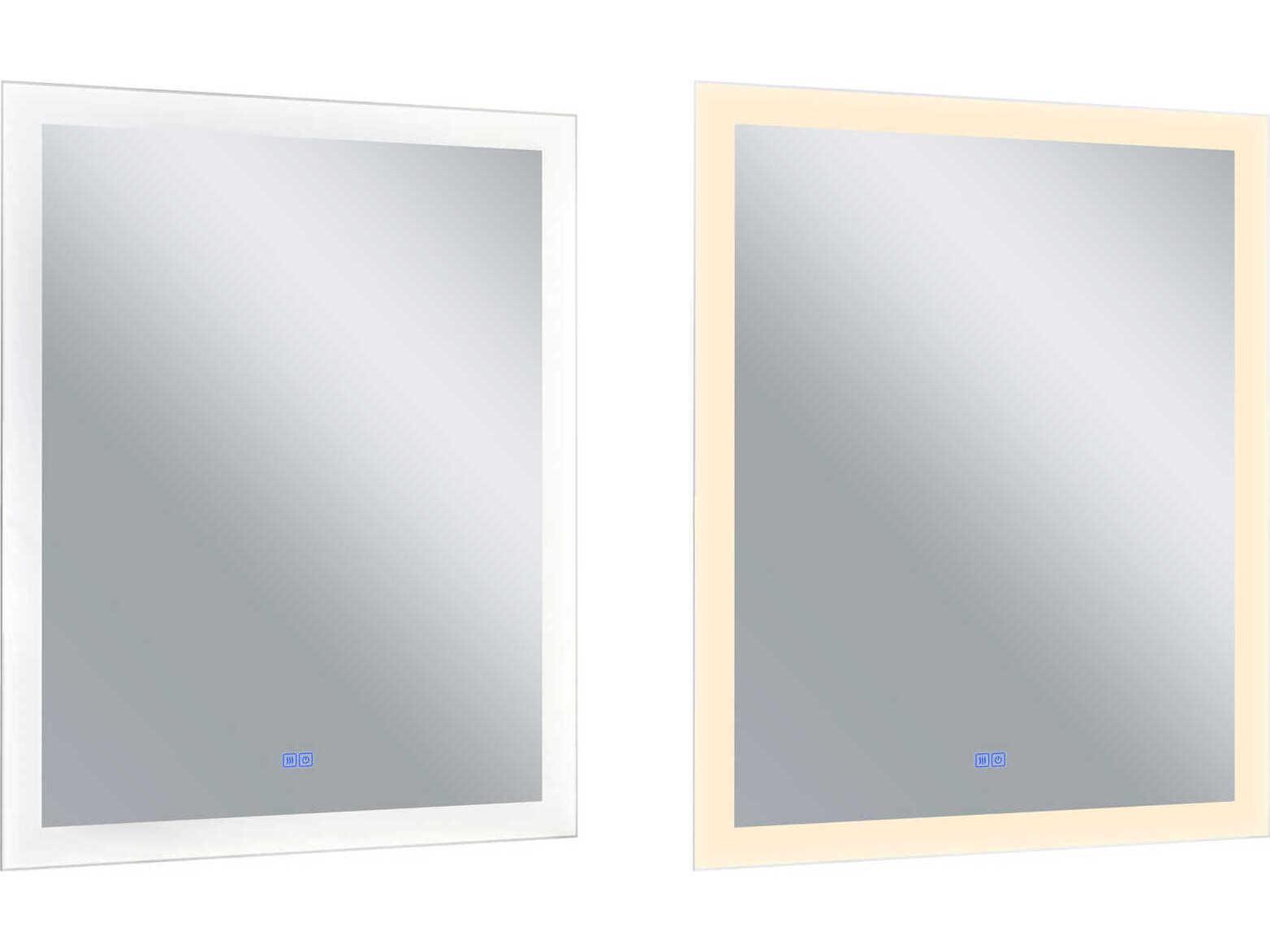 CWI Lighting Abigail White Rectangular Wall Mirror