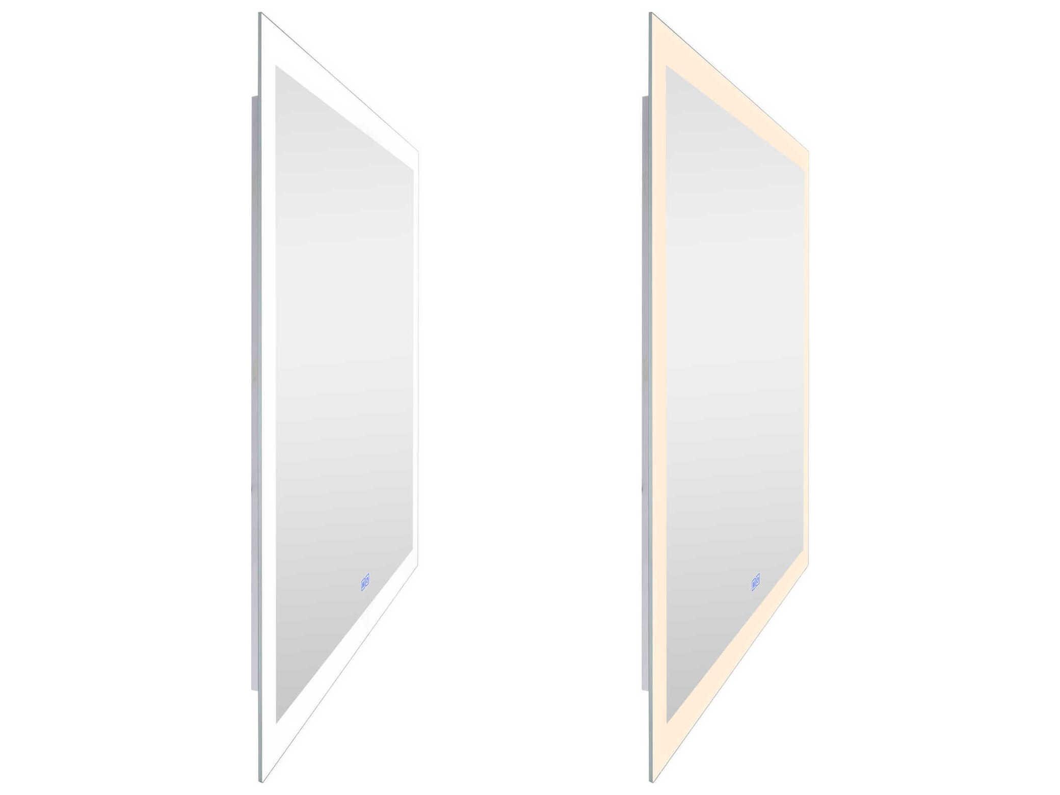 CWI Lighting Abigail White Square Wall Mirror