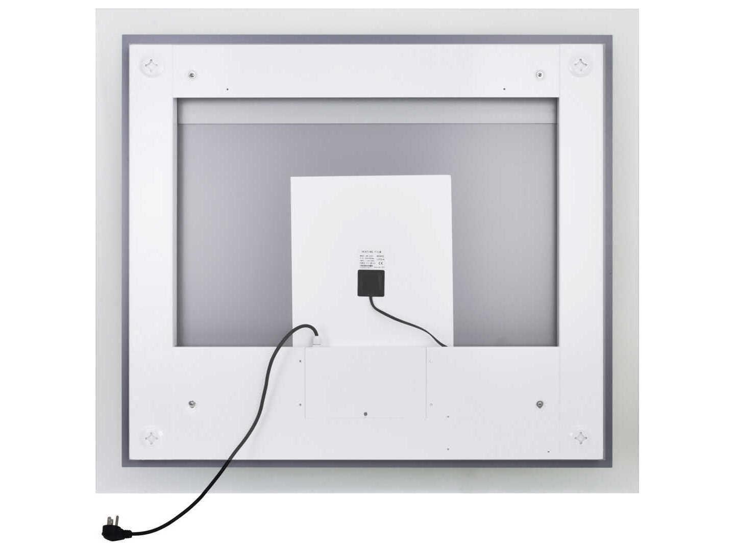 CWI Lighting Abigail White Rectangular Wall Mirror