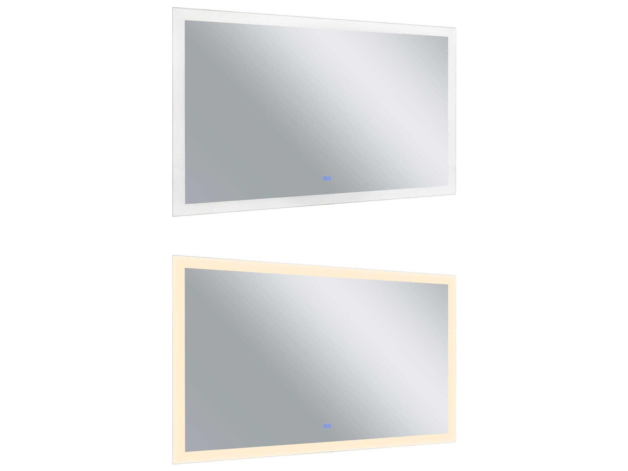 CWI Lighting Abigail White Rectangular Wall Mirror