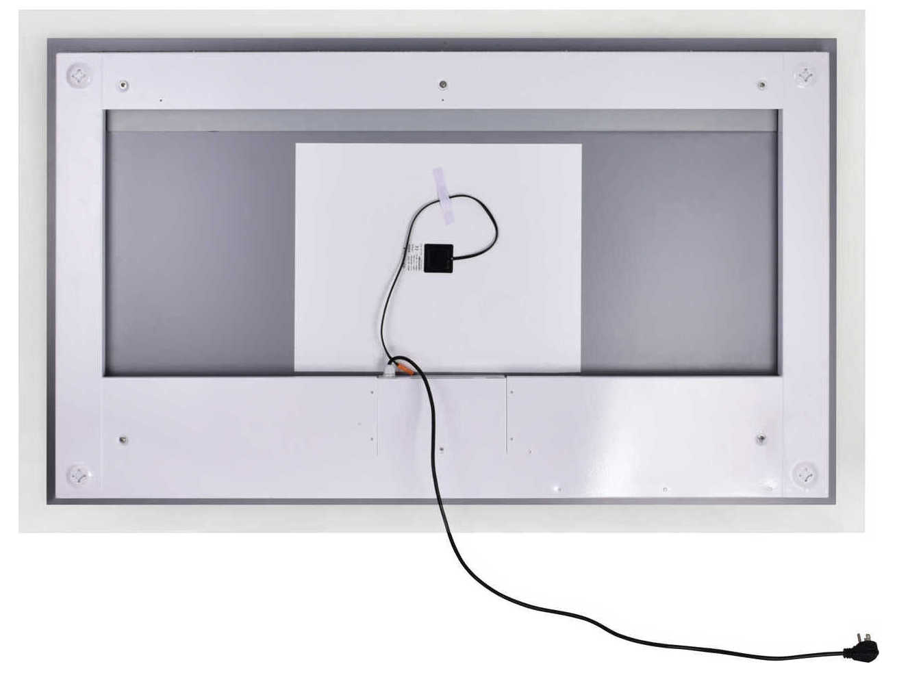 CWI Lighting Abigail White Rectangular Wall Mirror