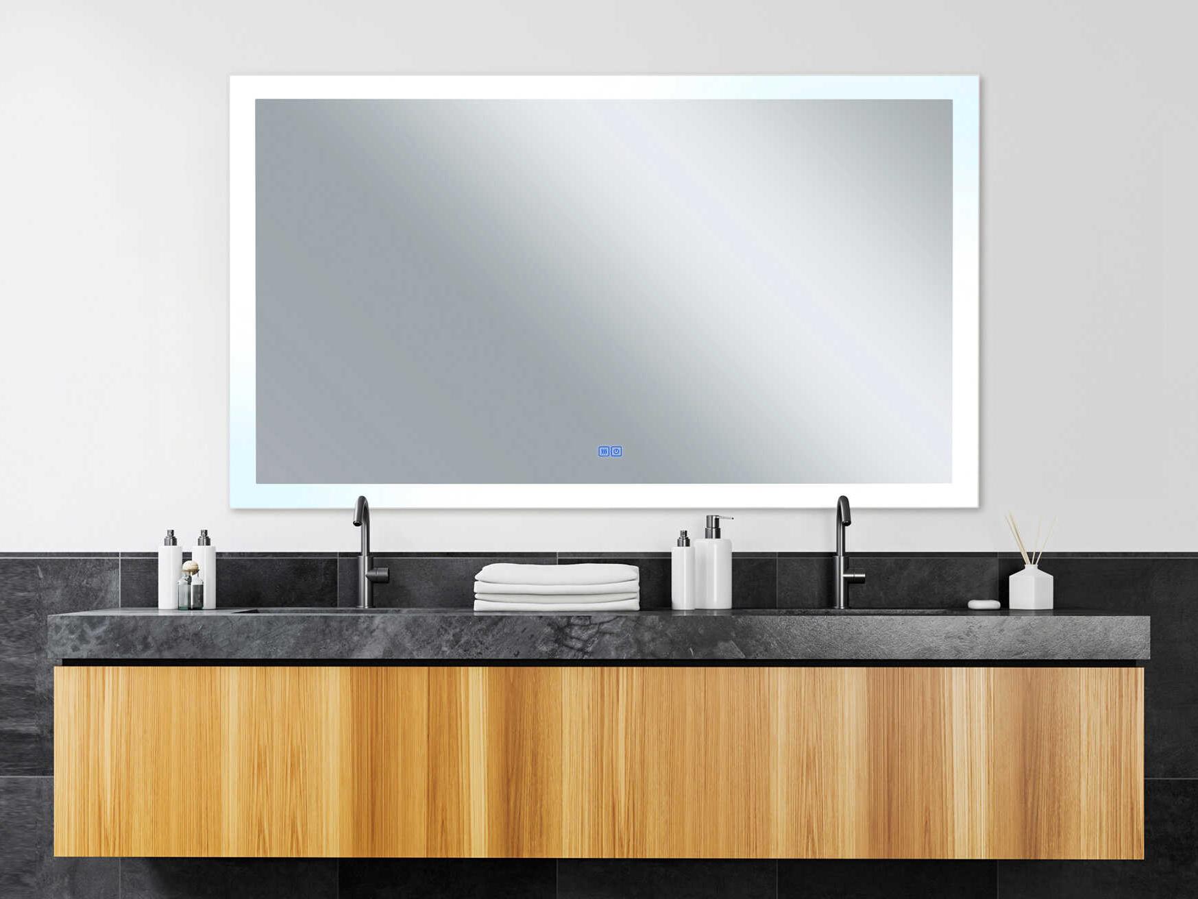 CWI Lighting Abigail White Rectangular Wall Mirror