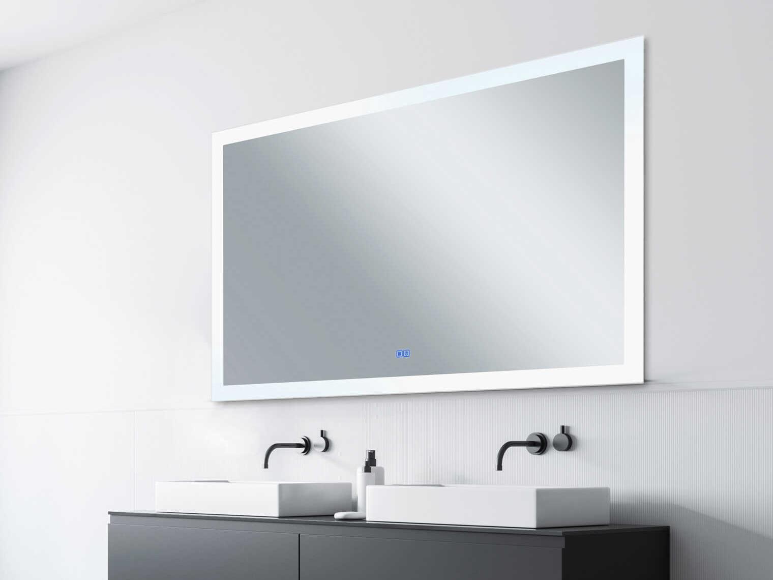 CWI Lighting Abigail White Rectangular Wall Mirror