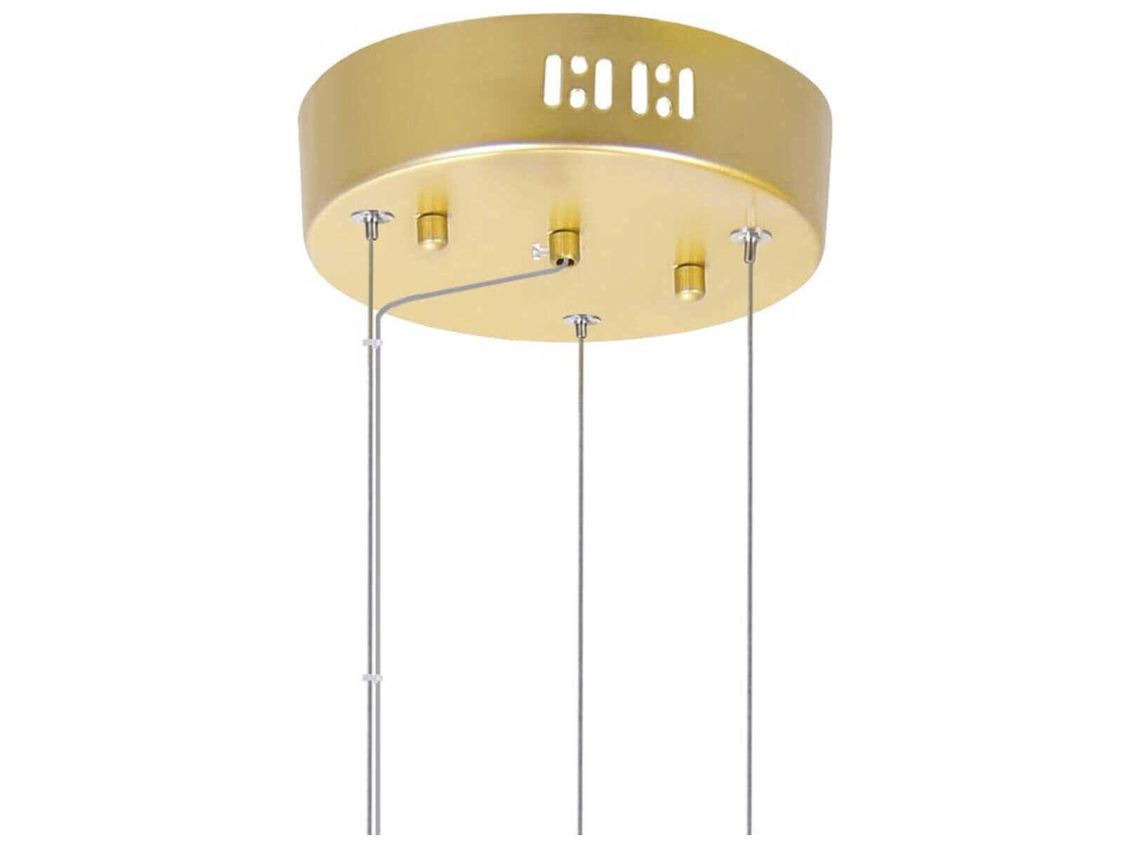 CWI Lighting Millipede Satin Gold Linear Round Pendant