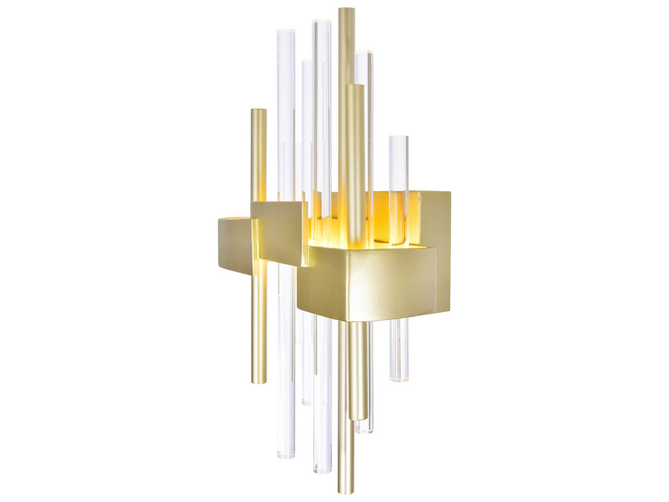 CWI Lighting Millipede Satin Gold Wall Sconce