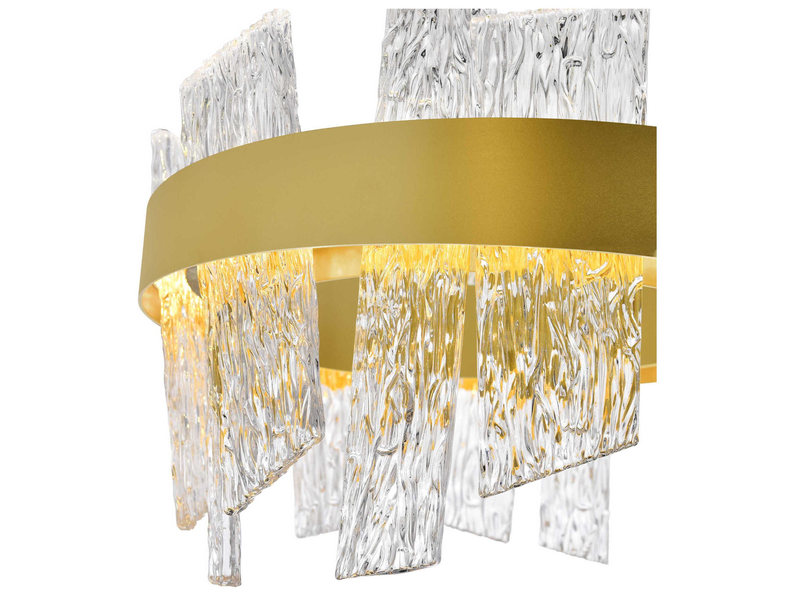 CWI Lighting Guadiana Satin Gold Round Pendant