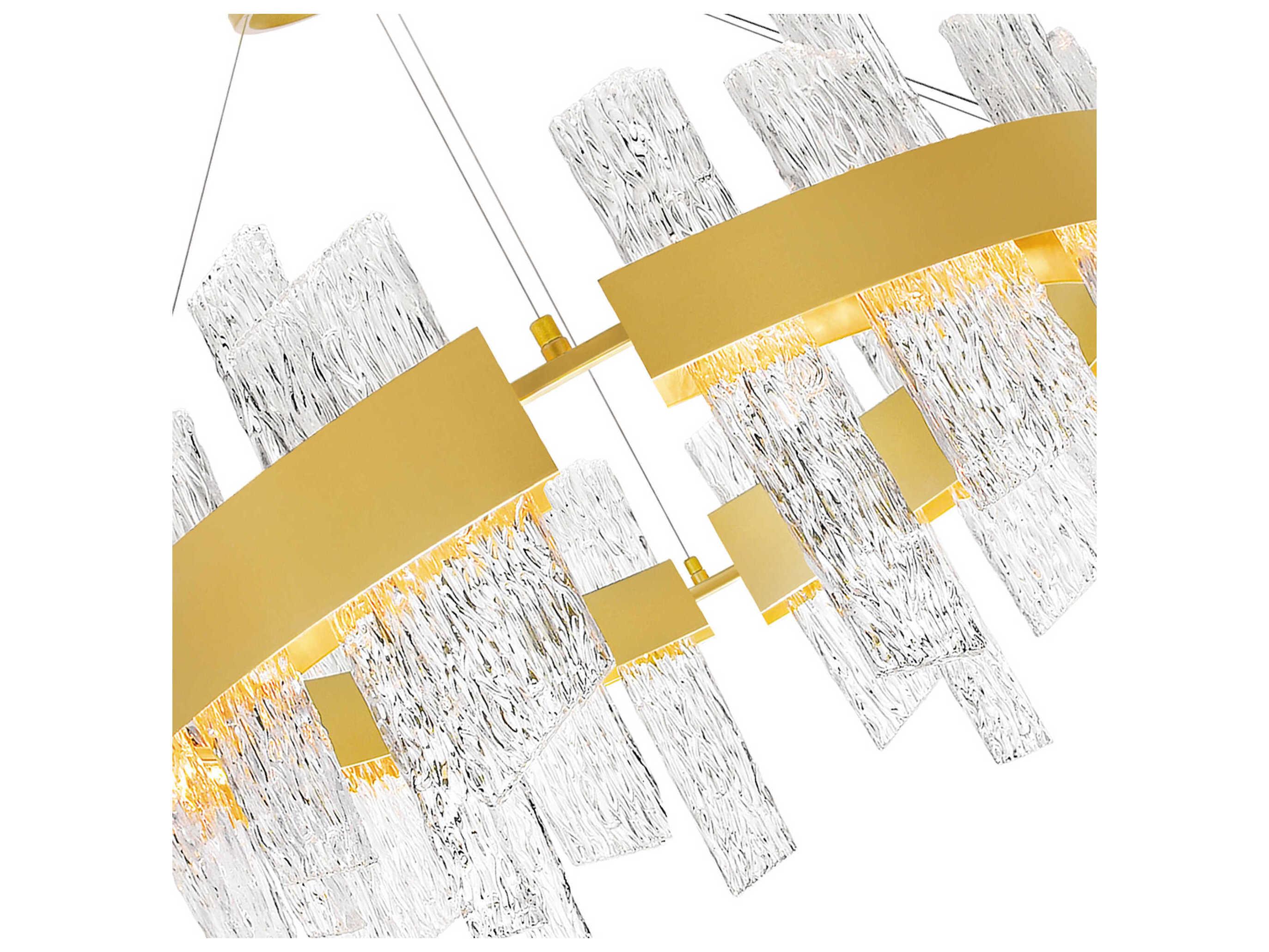 CWI Lighting Guadiana Satin Gold Round Pendant