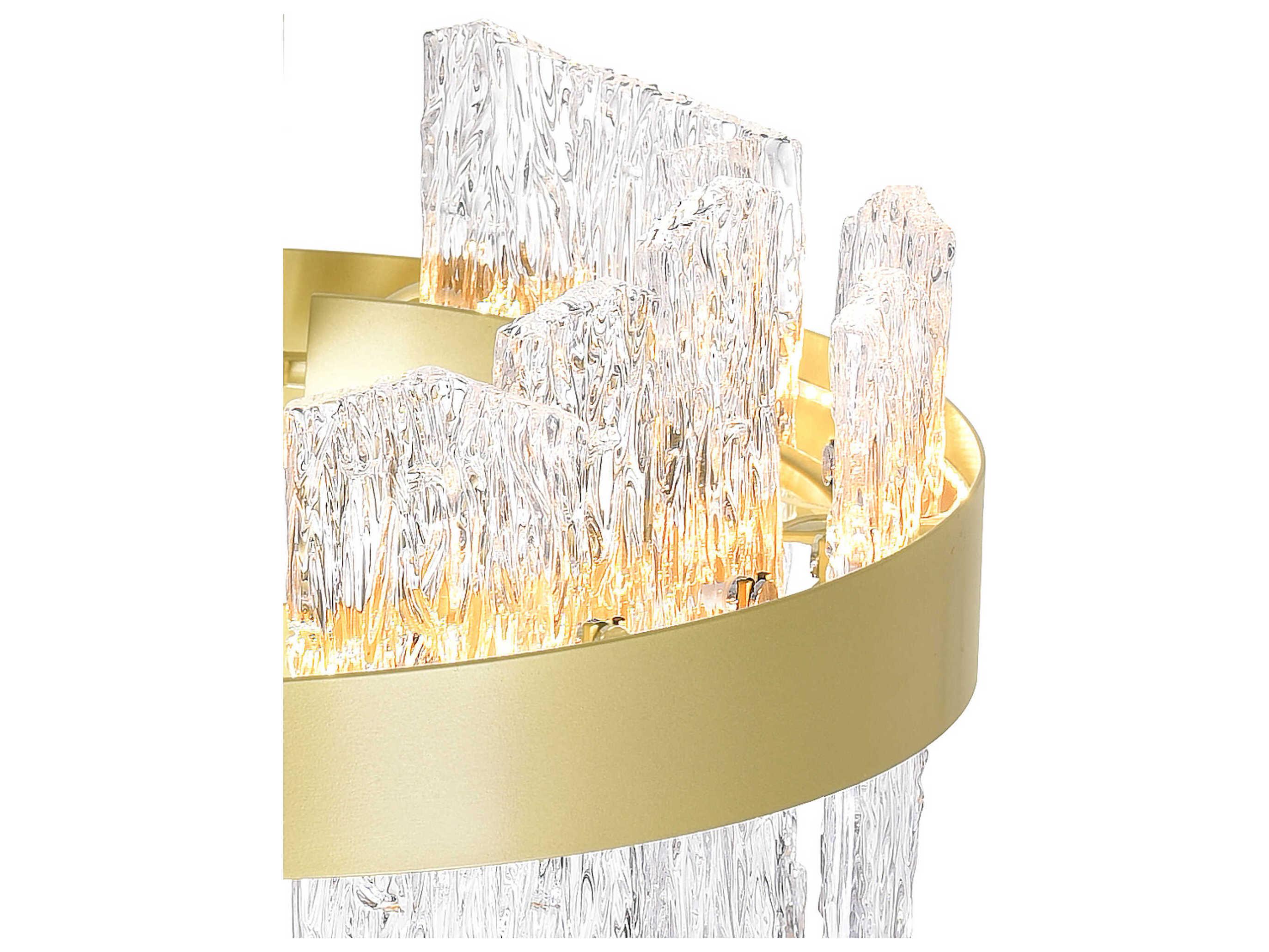 CWI Lighting Guadiana Satin Gold Round Pendant