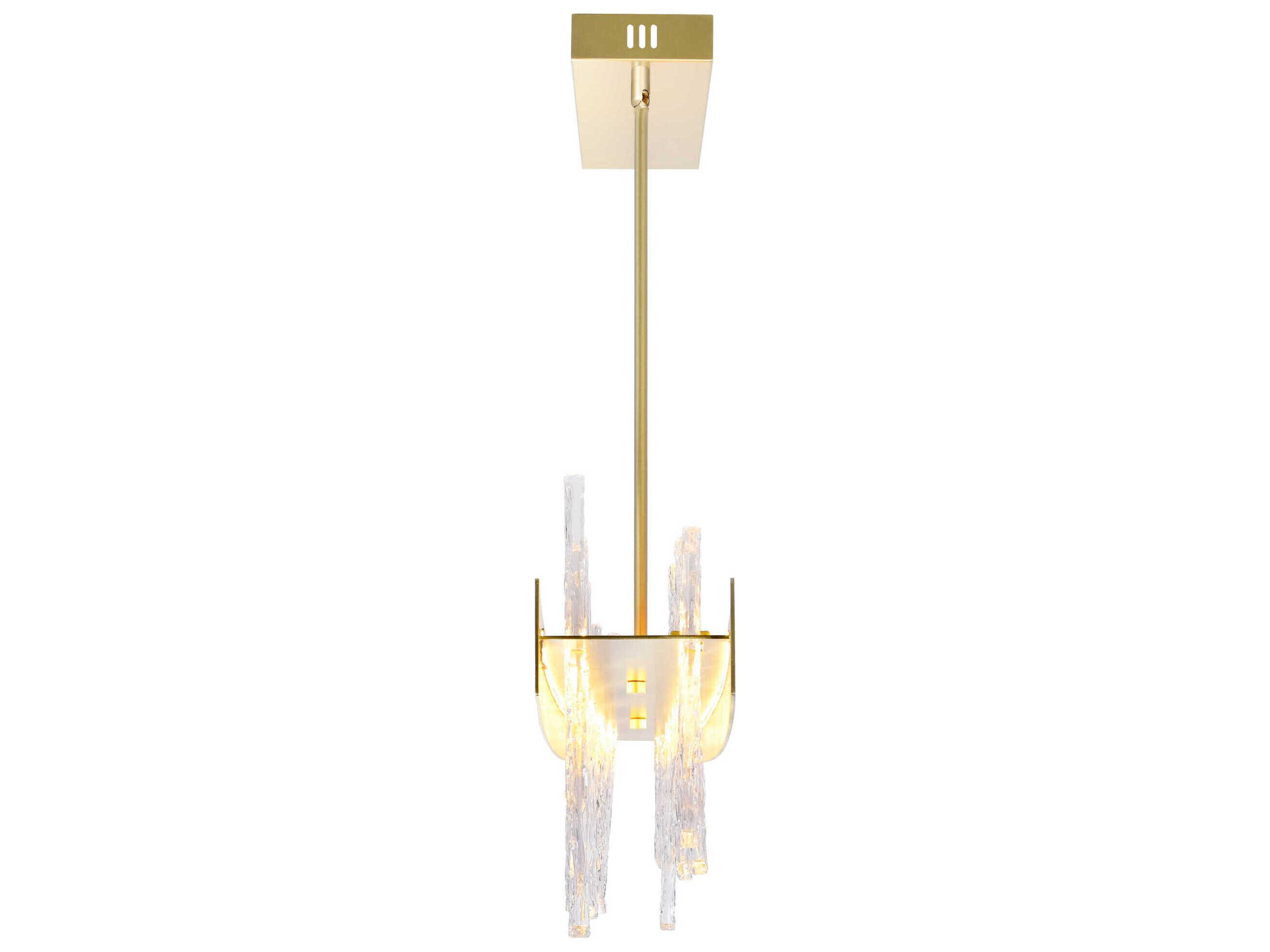 CWI Lighting Guadiana Satin Gold Linear Island Pendant