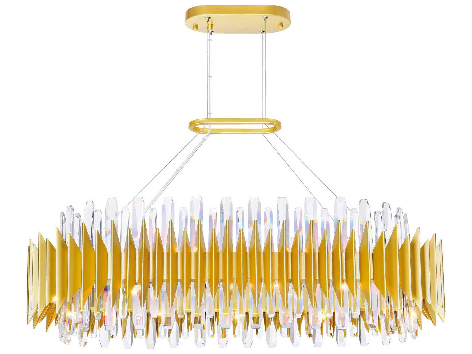 CWI Lighting Cityscape 20-Light Satin Gold Island Pendant