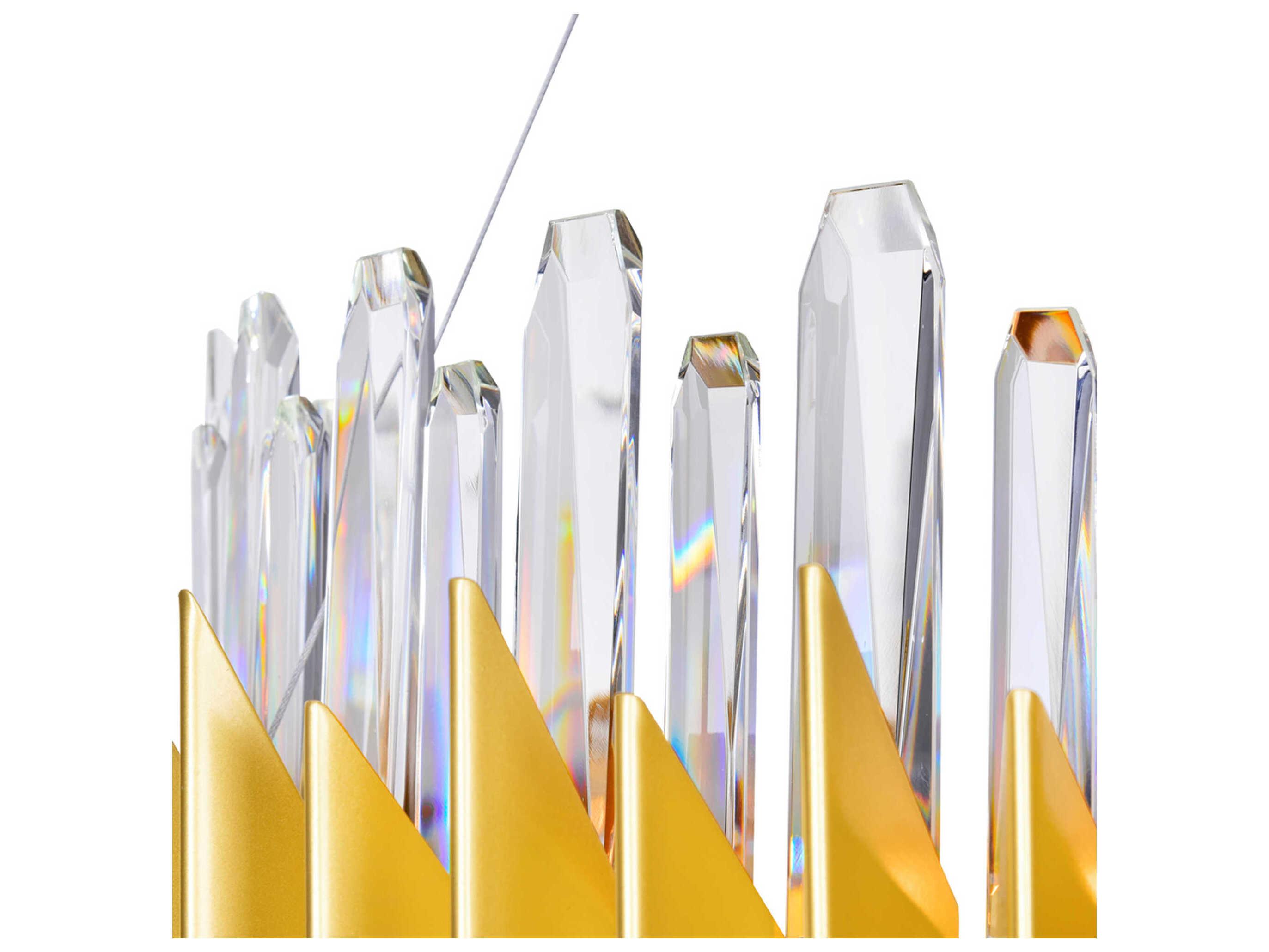 CWI Lighting Cityscape 24-Light Satin Gold Chandelier