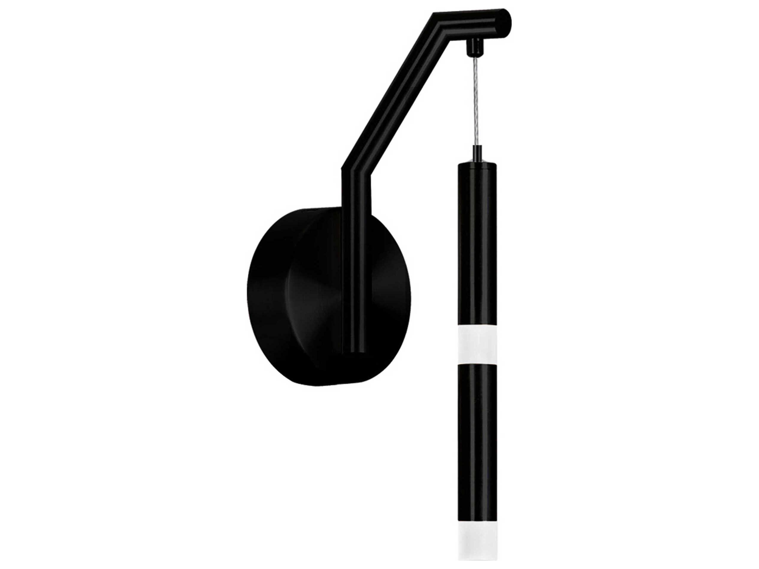 CWI Lighting Flute Black Wall Sconce