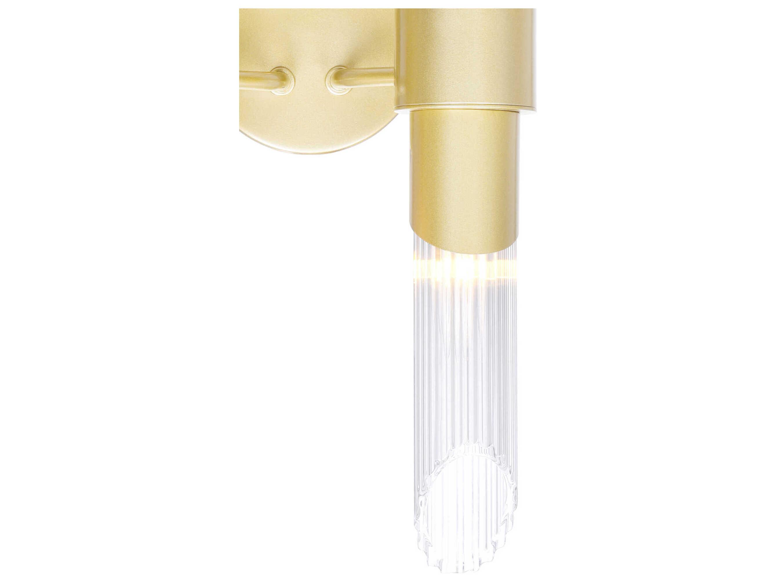 CWI Lighting Croissant 4-Light Satin Gold Vanity Light
