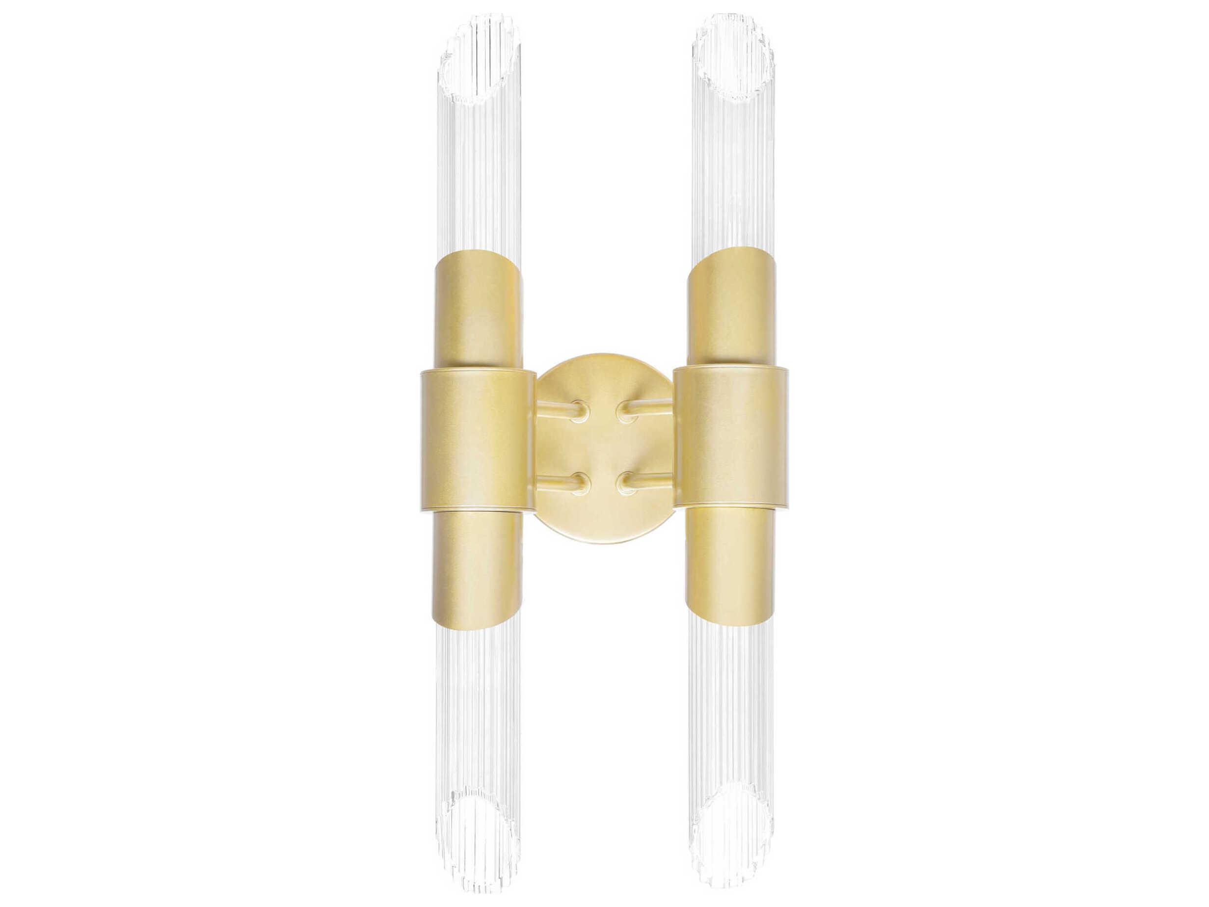 CWI Lighting Croissant 4-Light Satin Gold Vanity Light