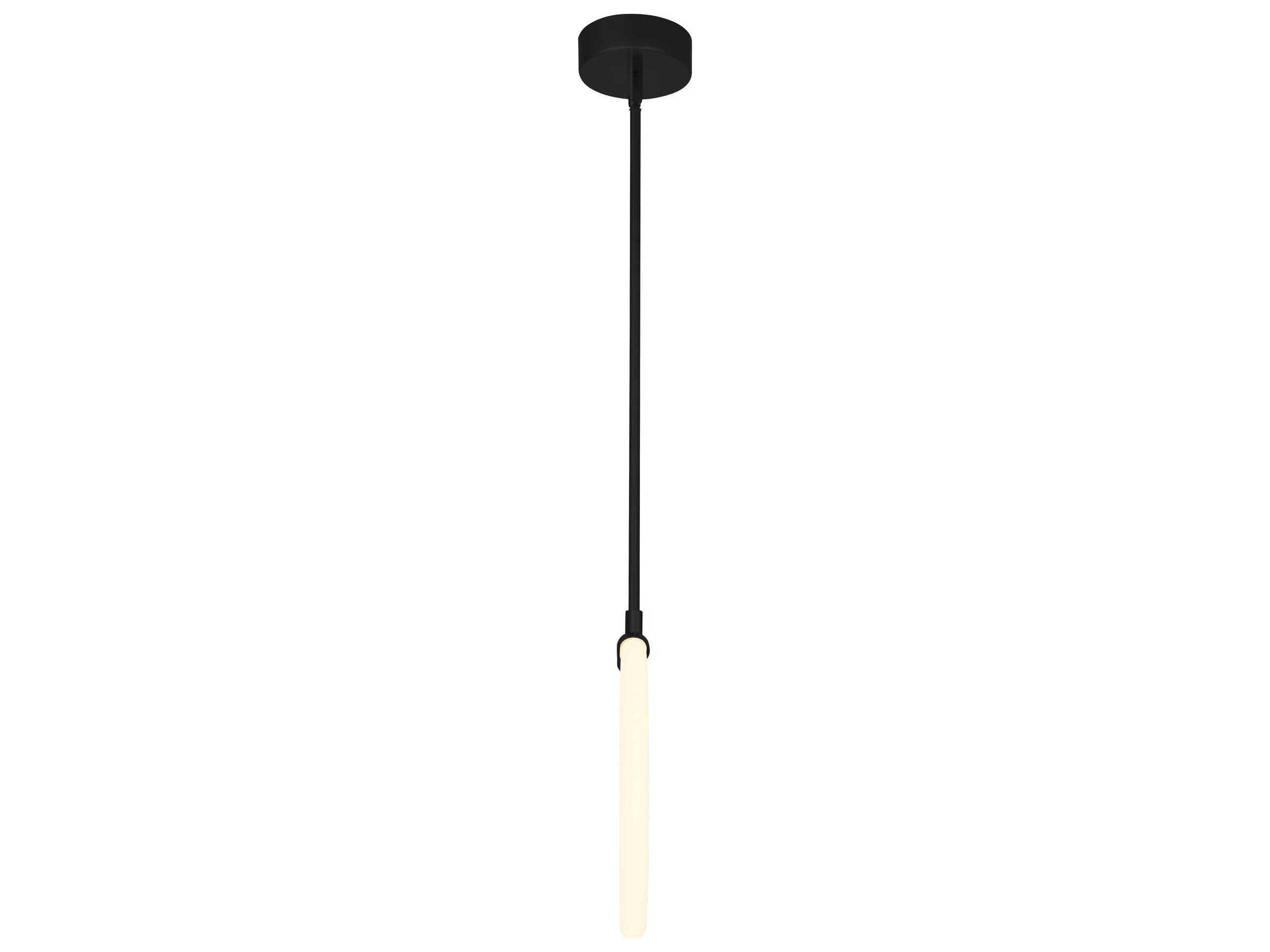 CWI Lighting Hoops Black Round Mini Pendant