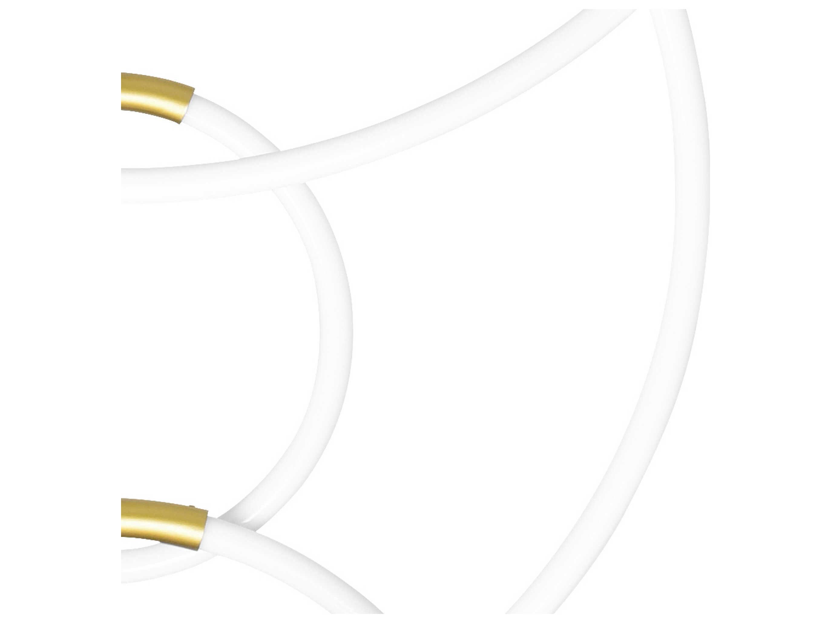 CWI Lighting Hoops Satin Gold Round Pendant