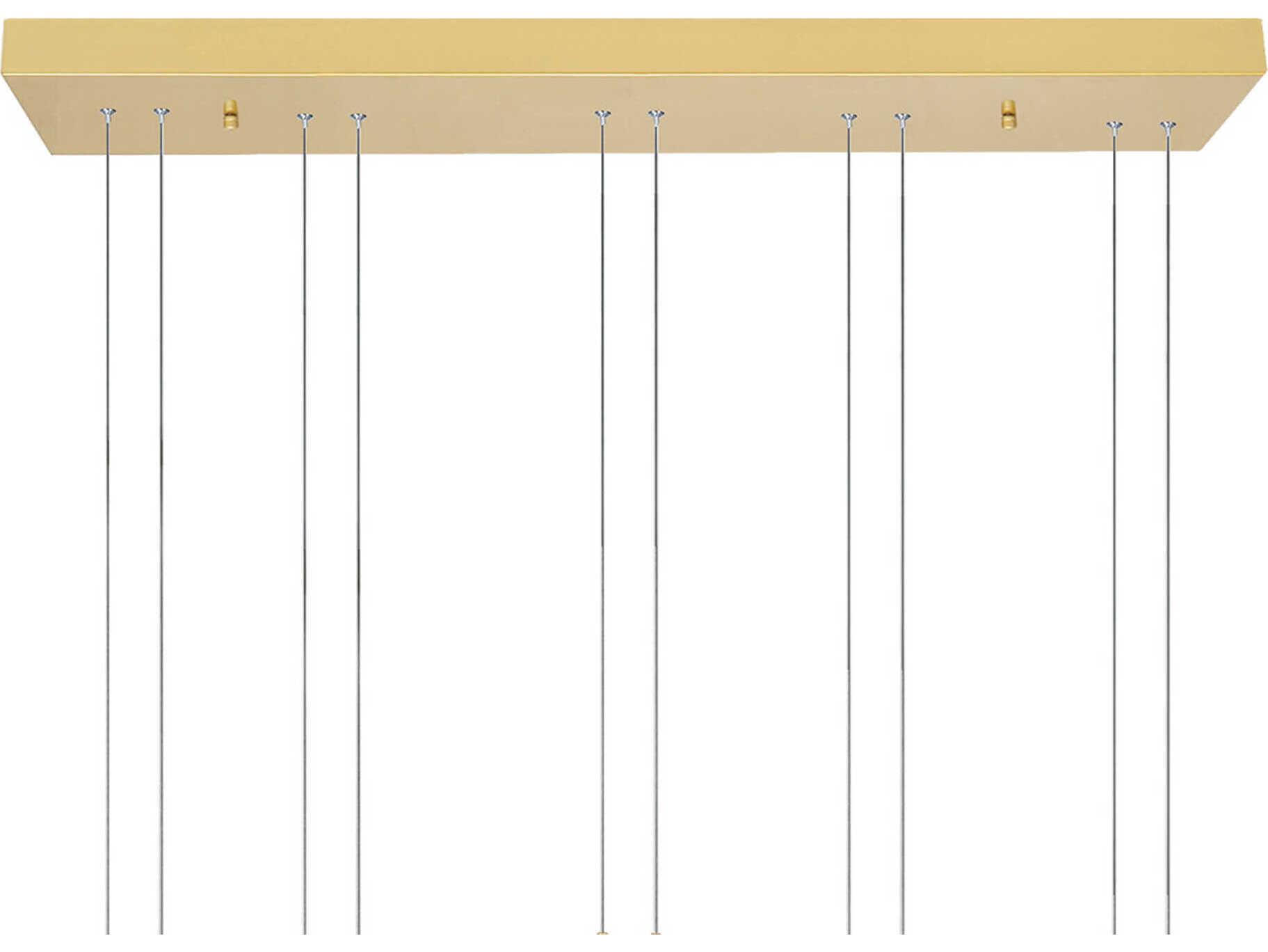 CWI Lighting Hoops Satin Gold Round Island Pendant