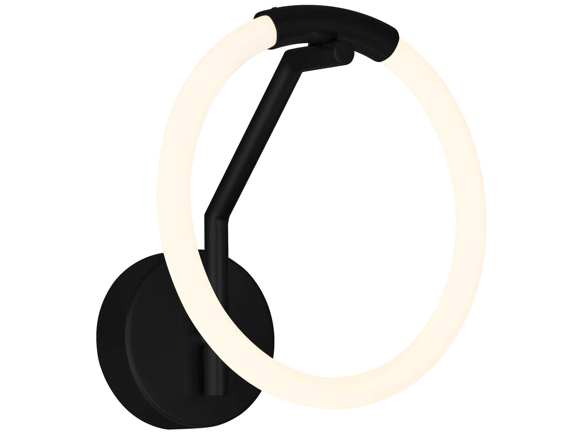 CWI Lighting Hoops Black Wall Sconce