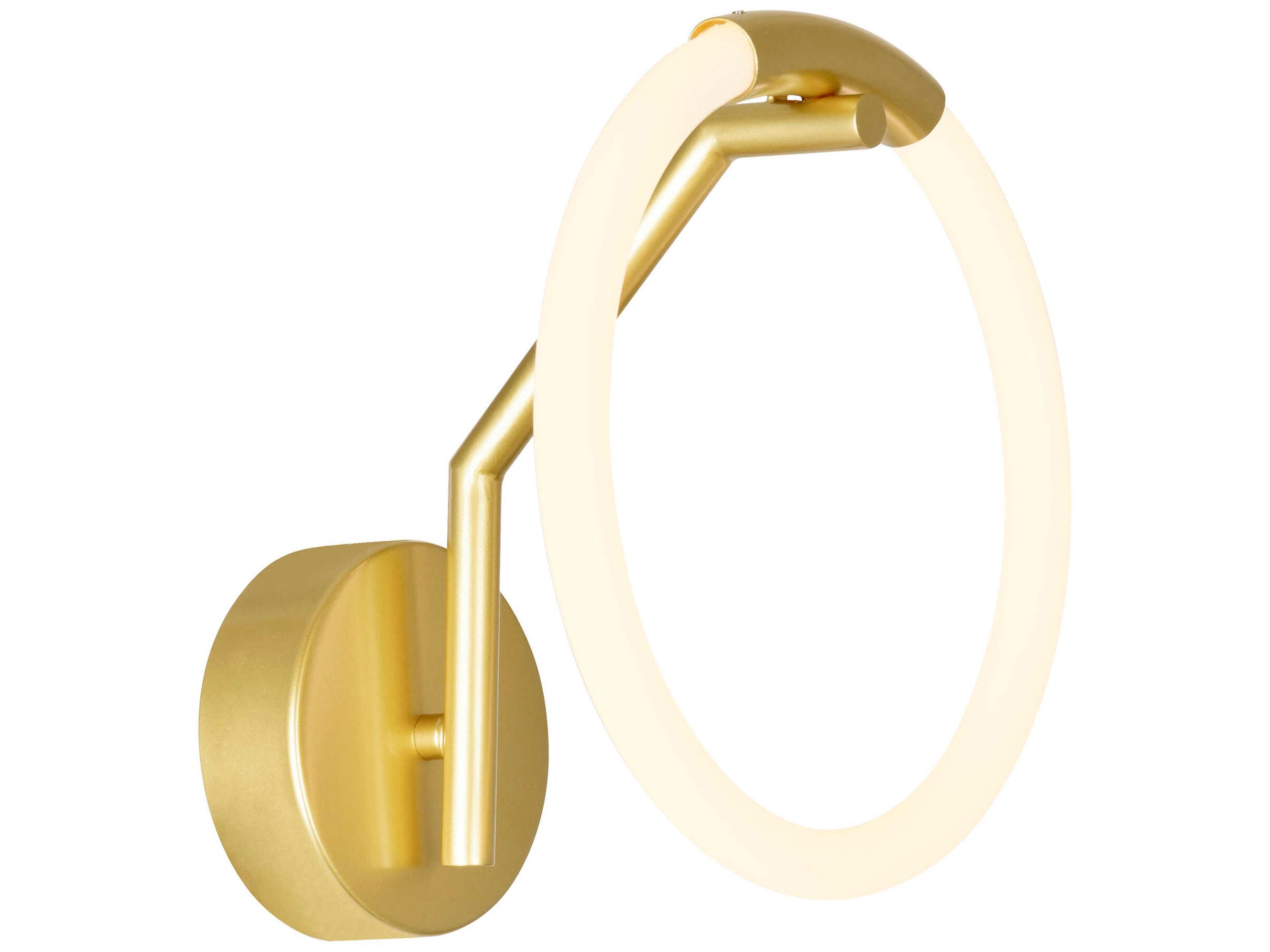 CWI Lighting Hoops Satin Gold Wall Sconce