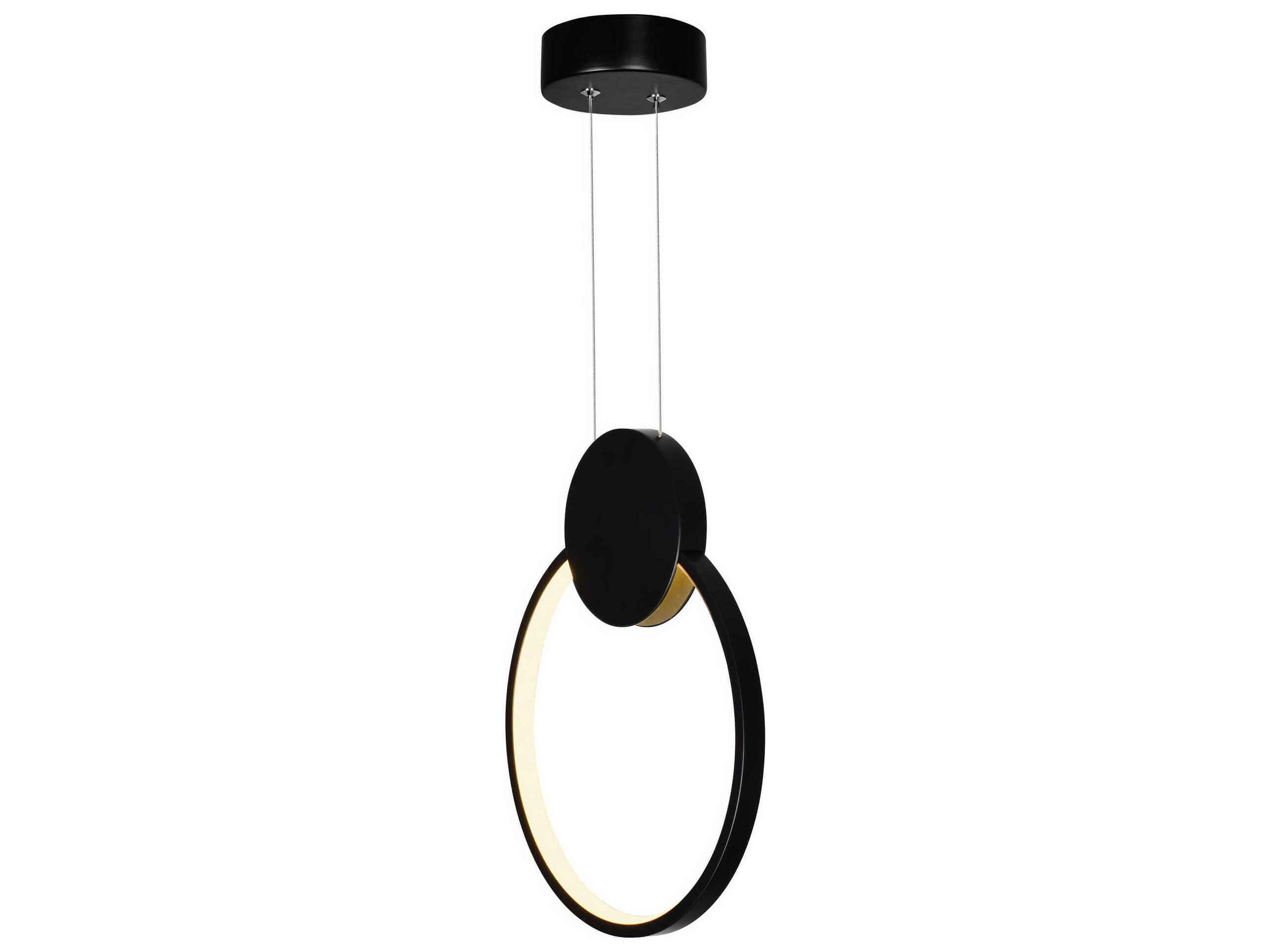 CWI Lighting Pulley Black Geometric Round Mini Pendant