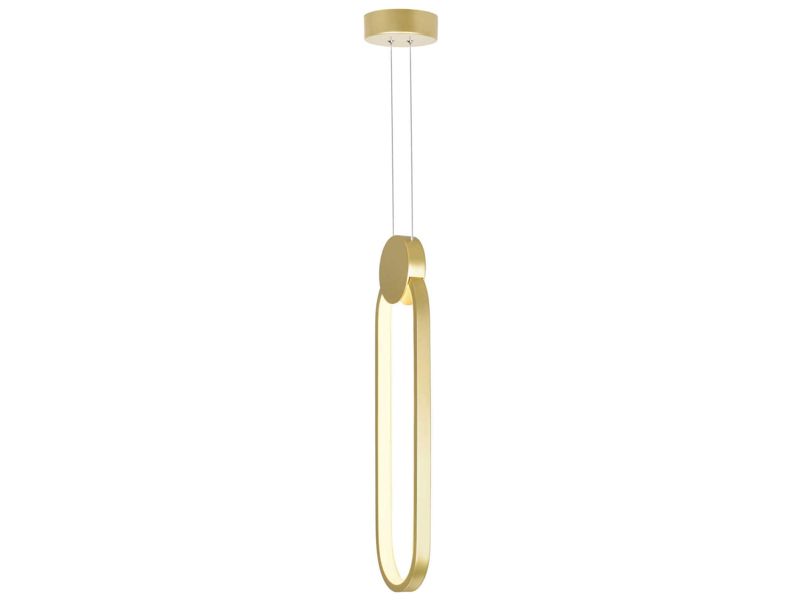 CWI Lighting Pulley Satin Gold Geometric Mini Pendant