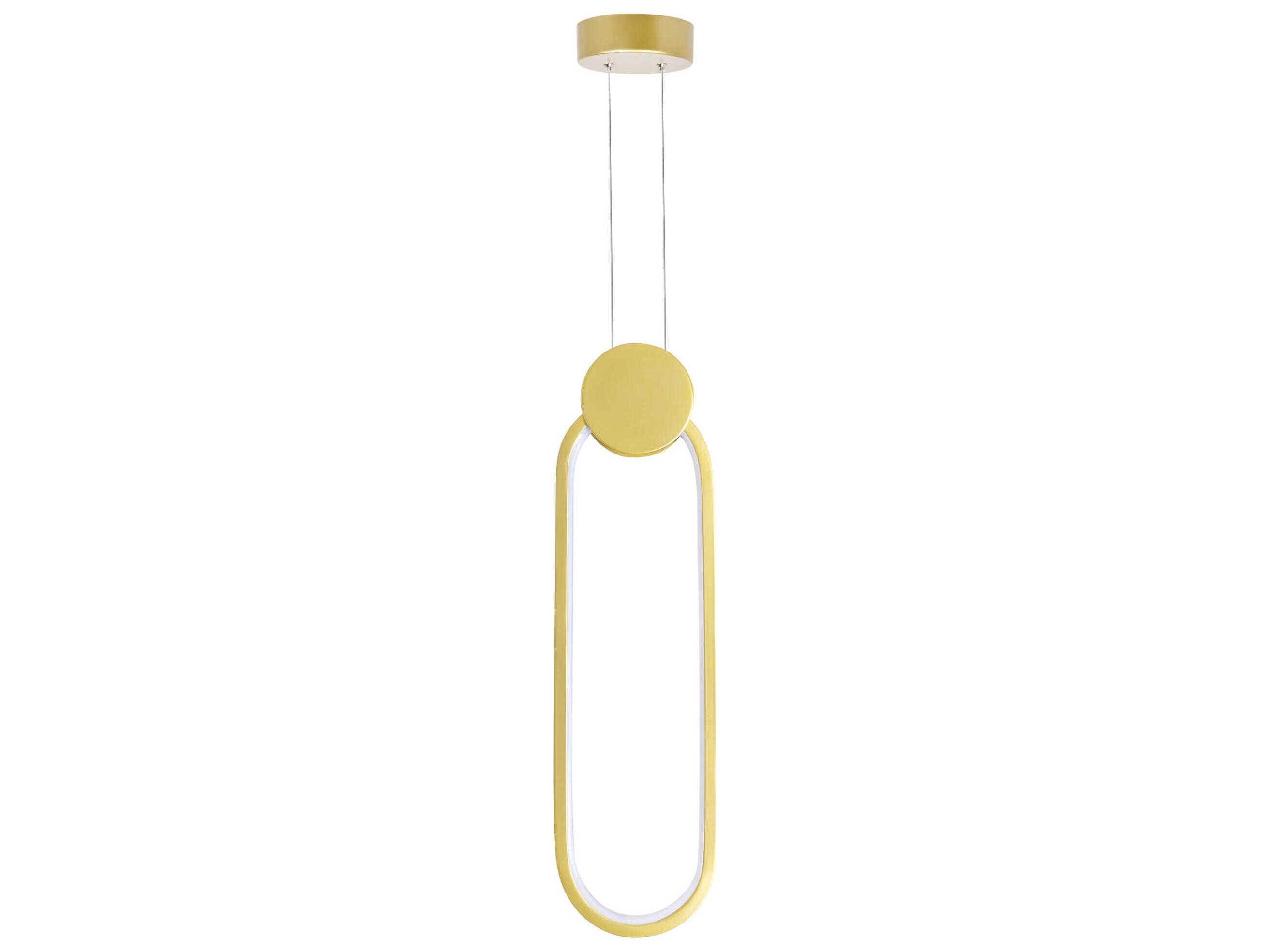 CWI Lighting Pulley Satin Gold Geometric Mini Pendant