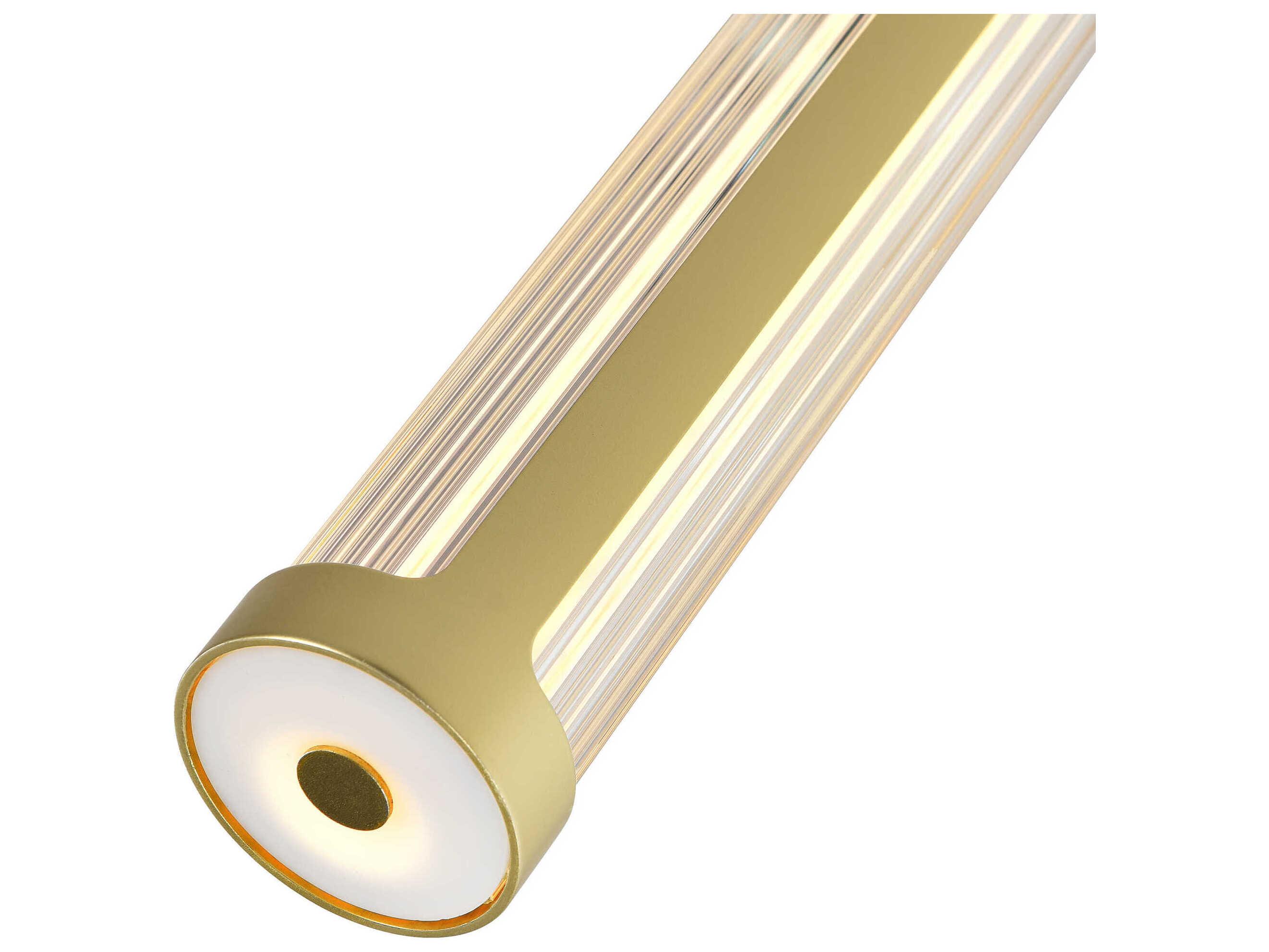 CWI Lighting Neva Satin Gold Cylinder Mini Pendant