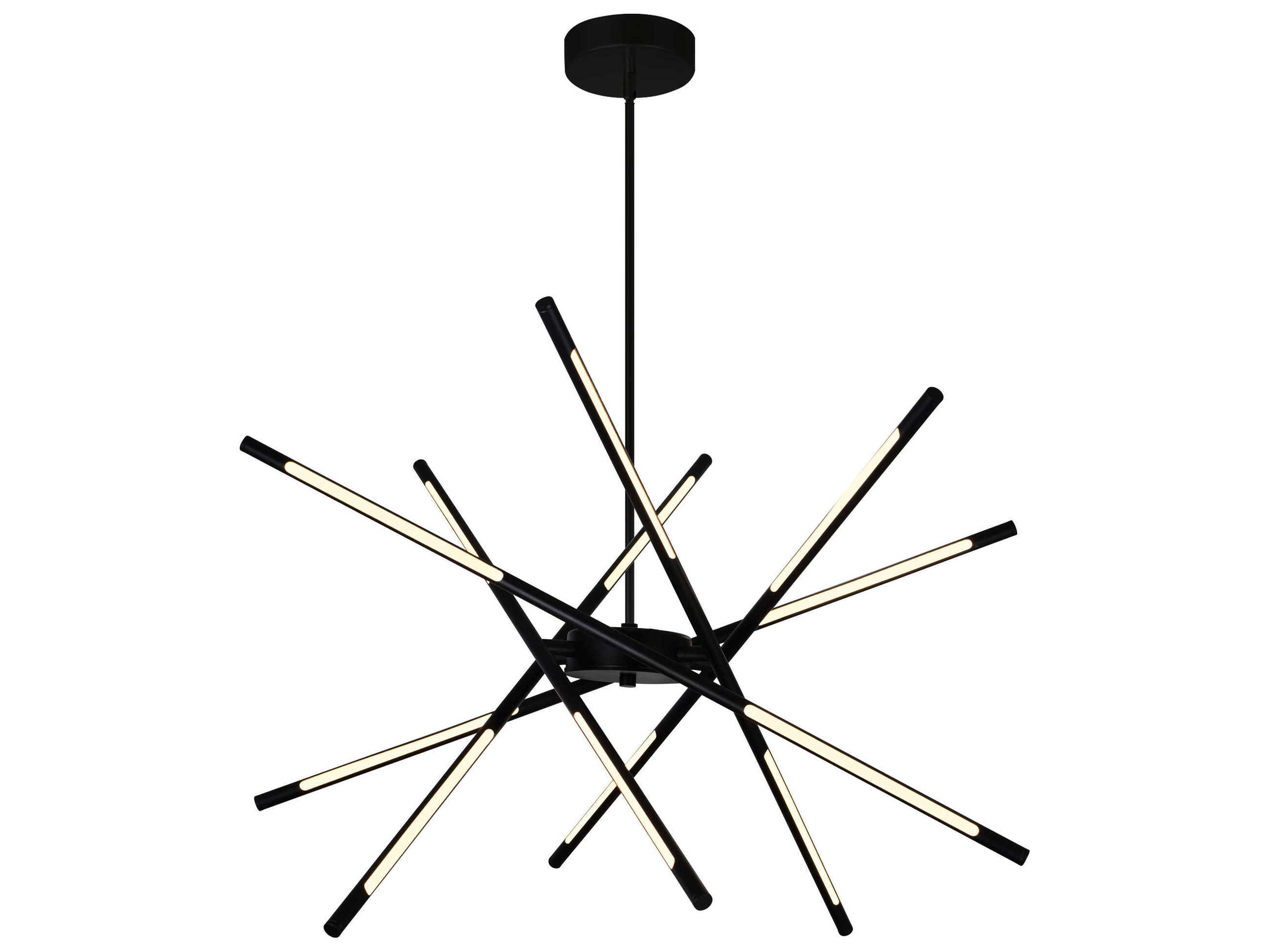 CWI Lighting Oskil Black Sputnik Pendant