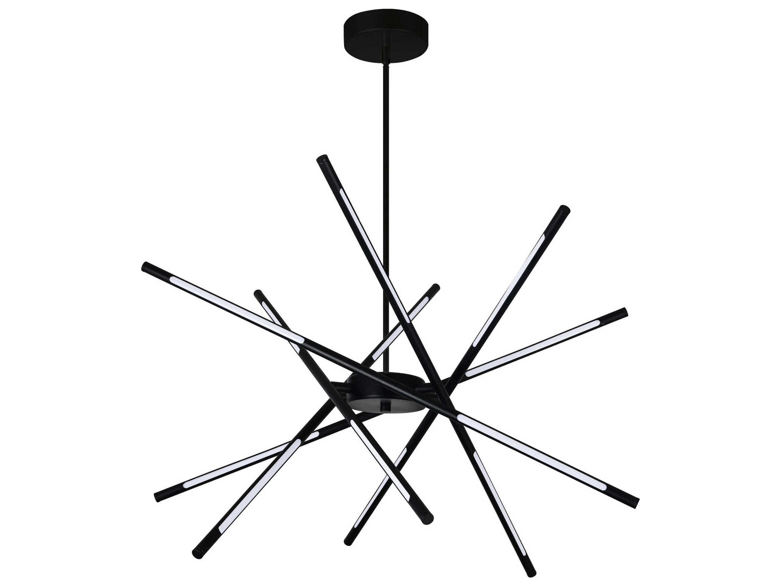 CWI Lighting Oskil Black Sputnik Pendant