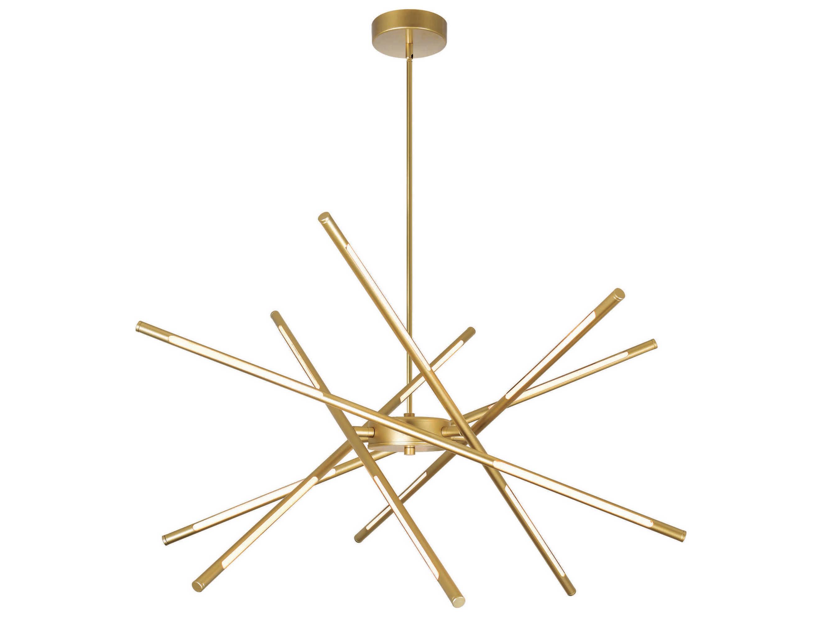CWI Lighting Oskil Satin Gold Sputnik Pendant